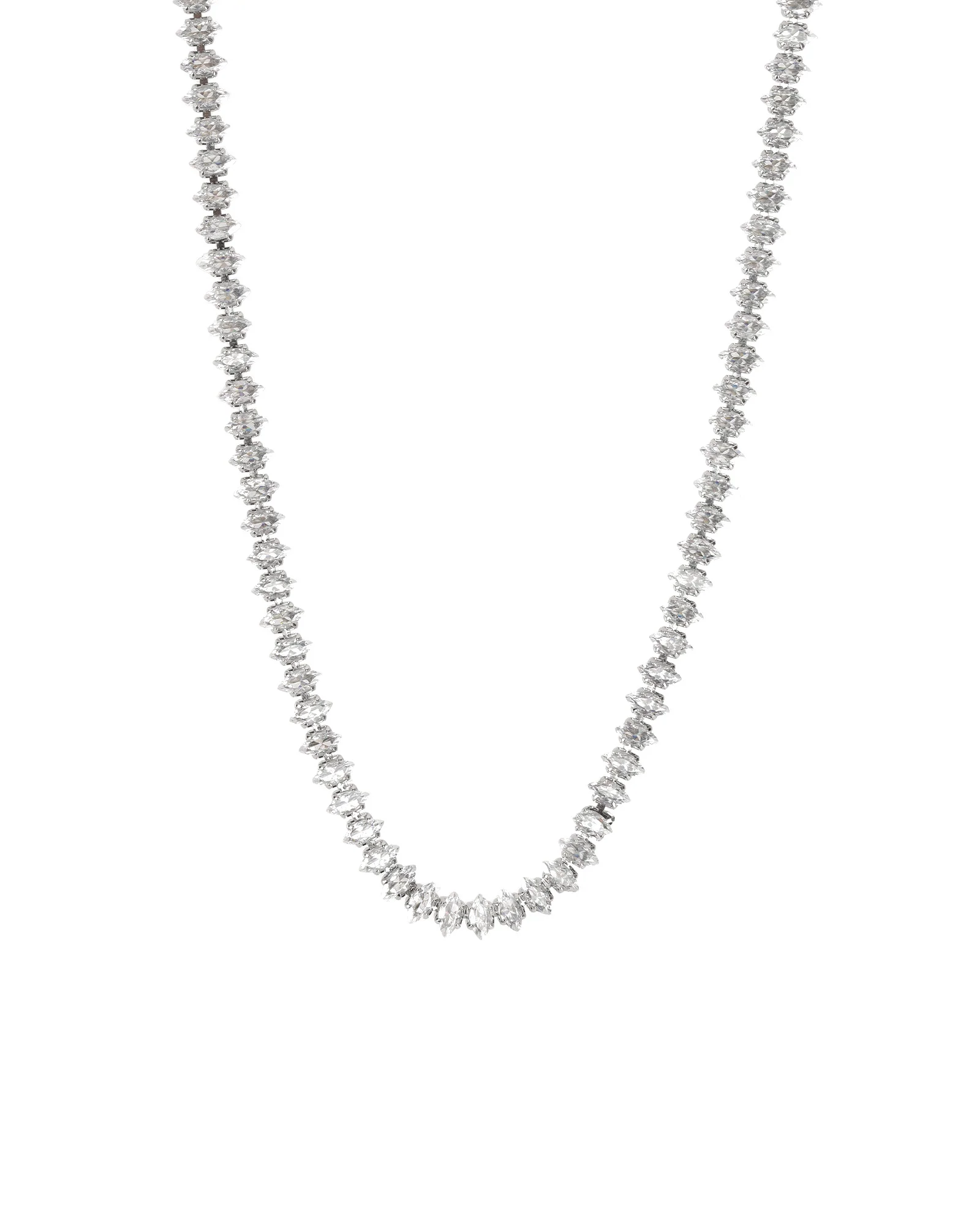 Marquise CZ Tennis Necklace | 4mm