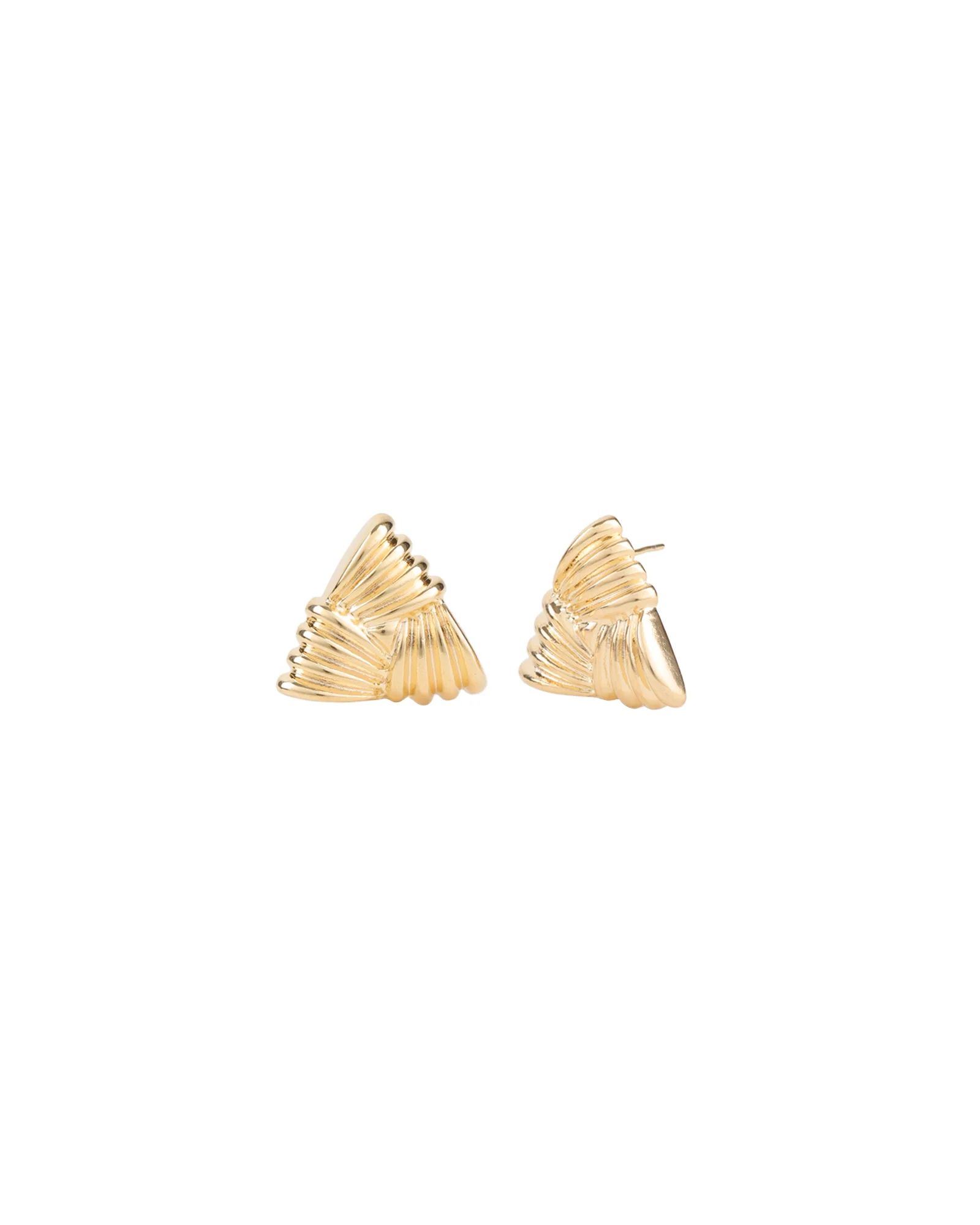 Woven Triangle Studs