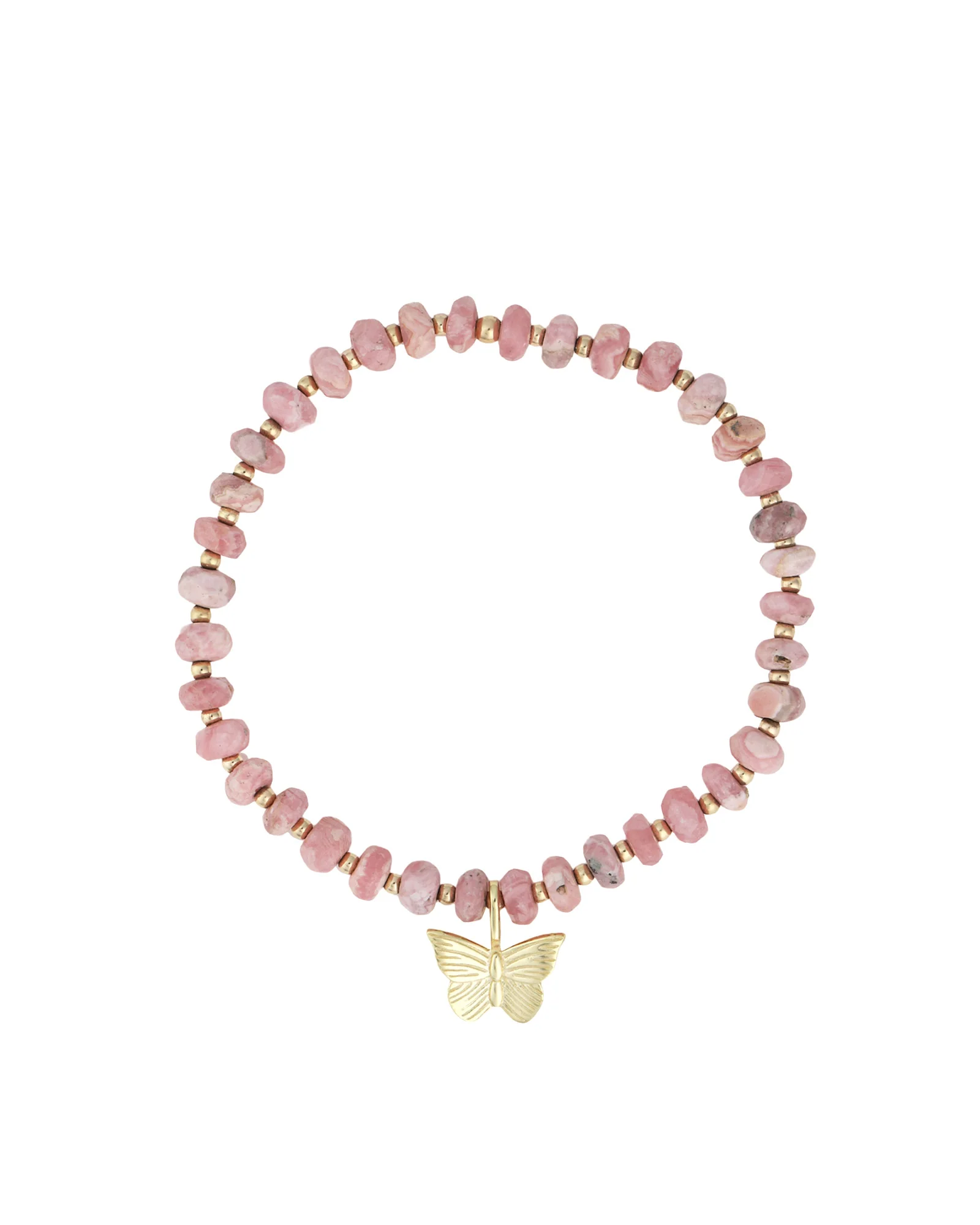 Butterfly Charm Beaded Bracelet