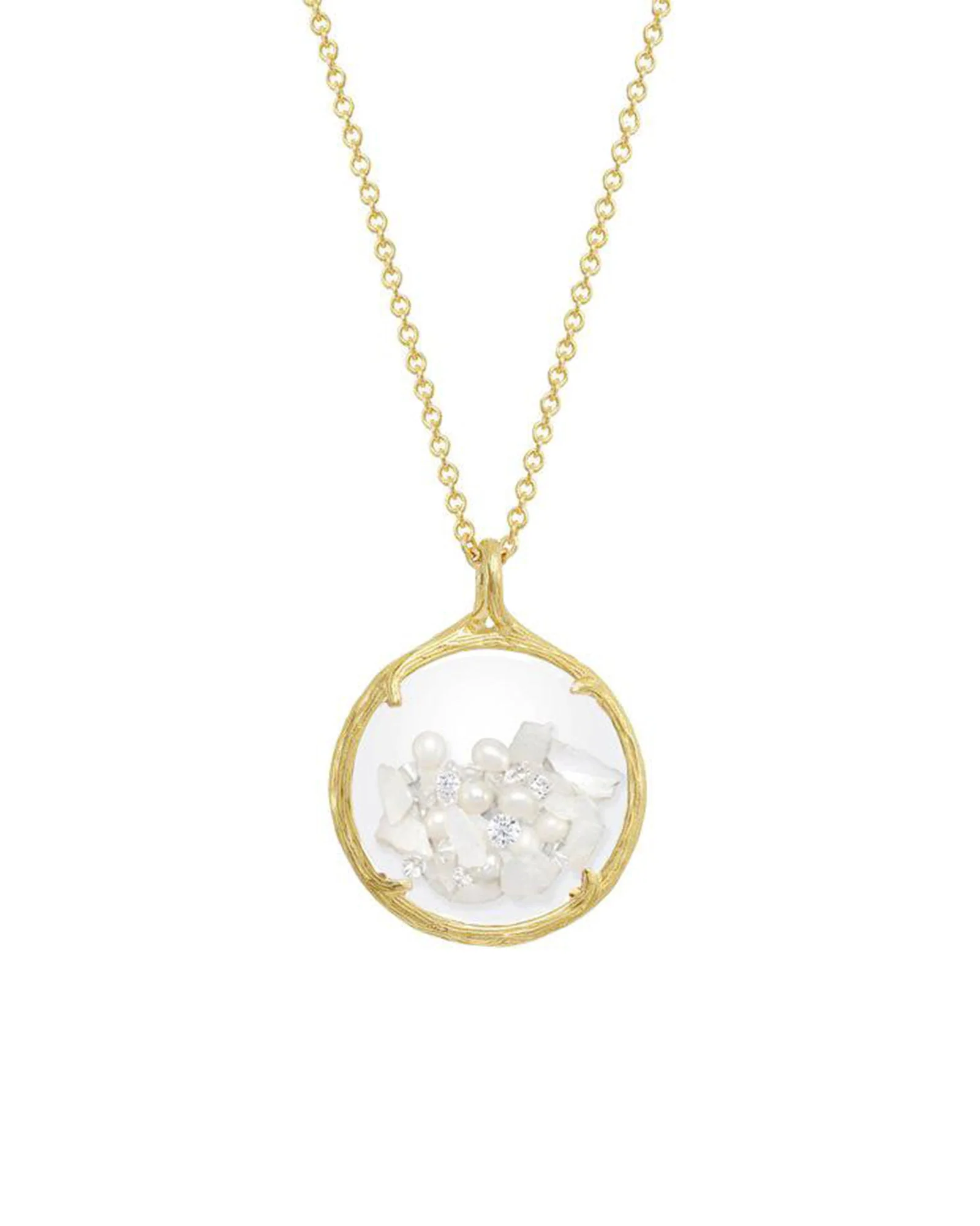 Birthstone Shaker Necklace I Small