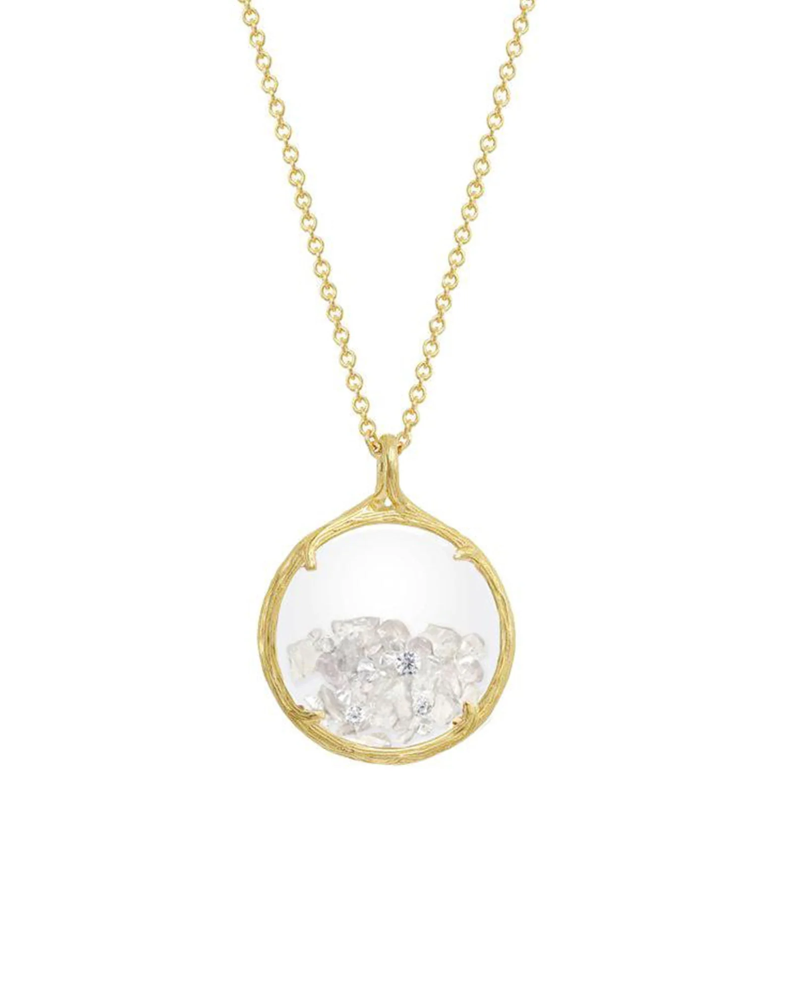 Birthstone Shaker Necklace I Small