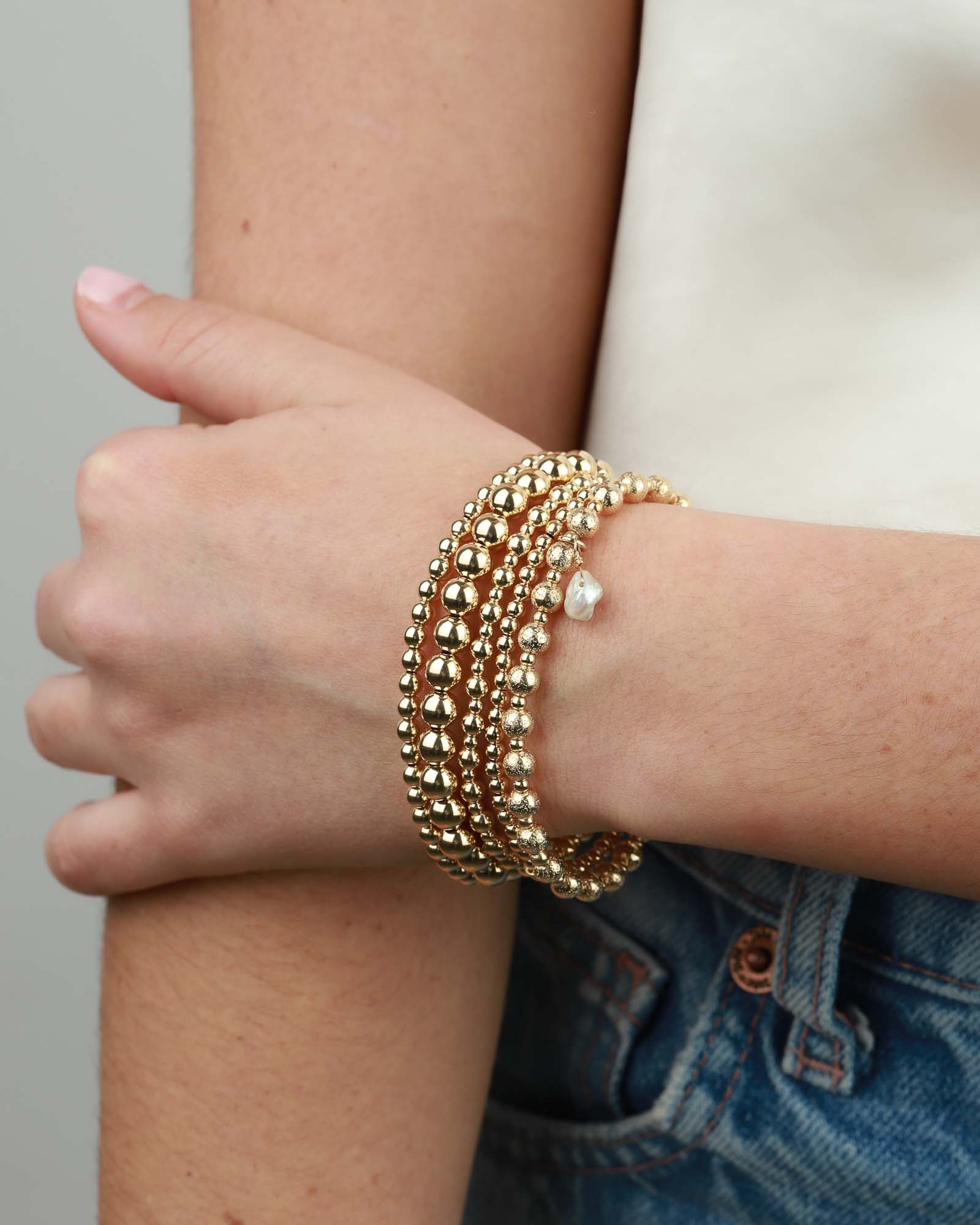 Beaded Bracelet I 4mm - Image 3