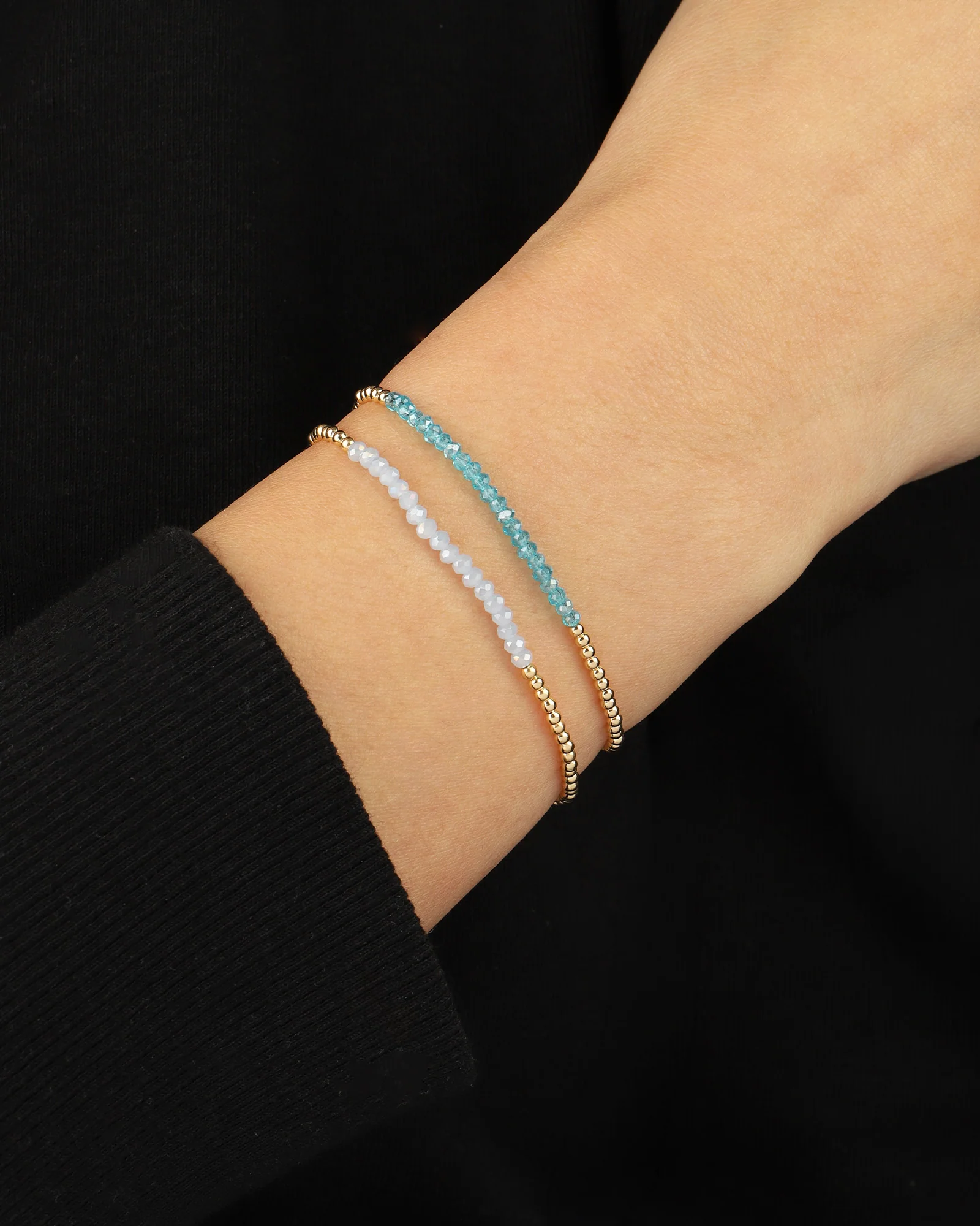 Beaded Crystal Bracelet | 2mm - Image 2