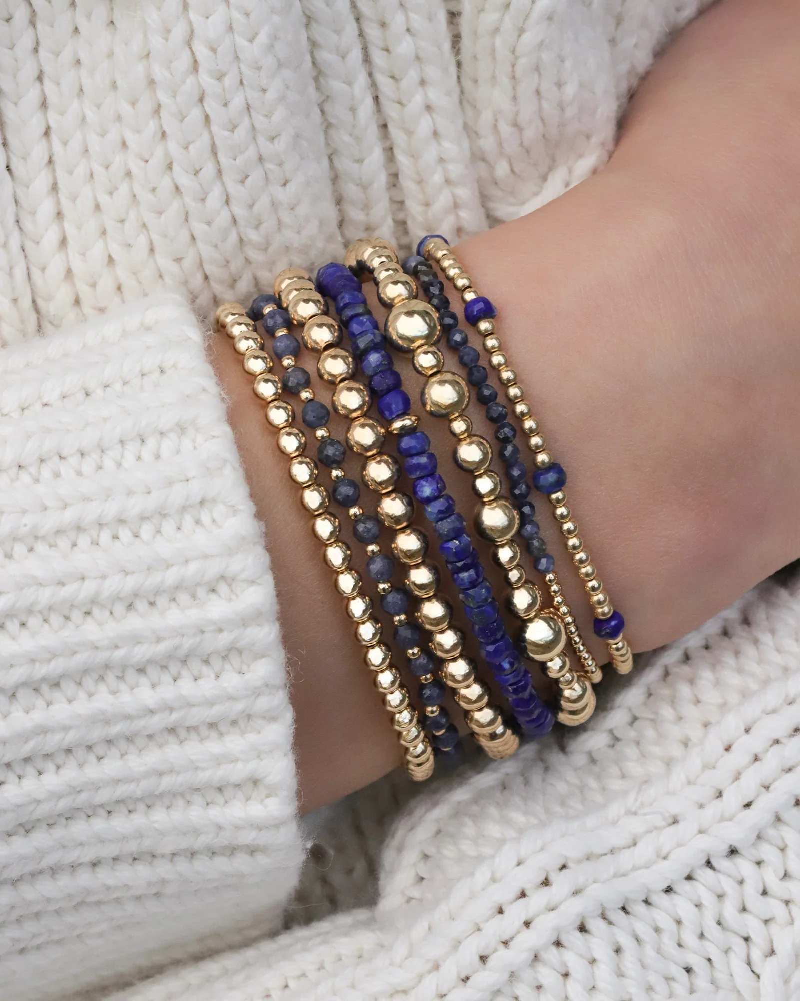 Beaded Stone Bracelet | 2mm - Image 2