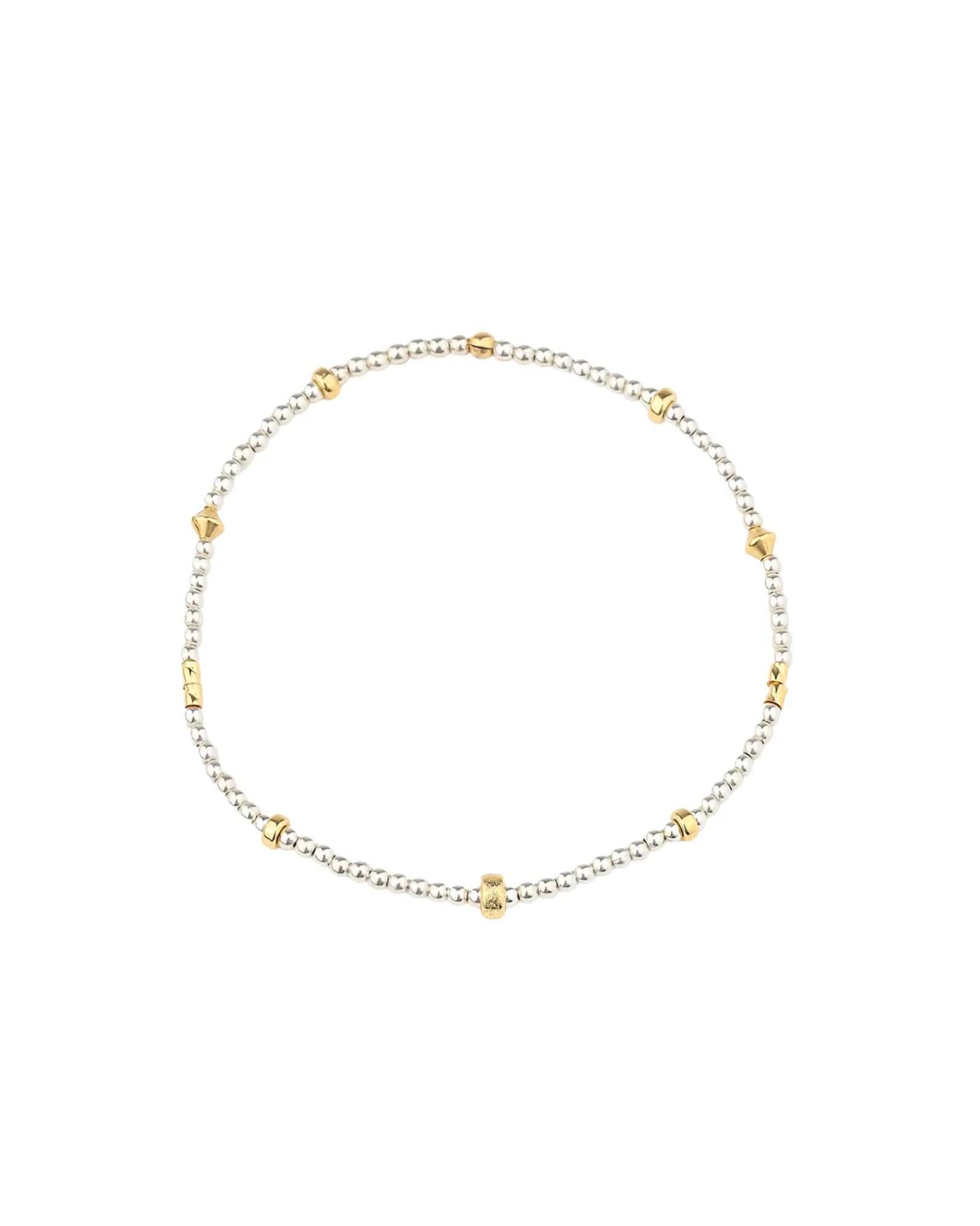 Two Tone Mix Beaded Bracelet | 2mm