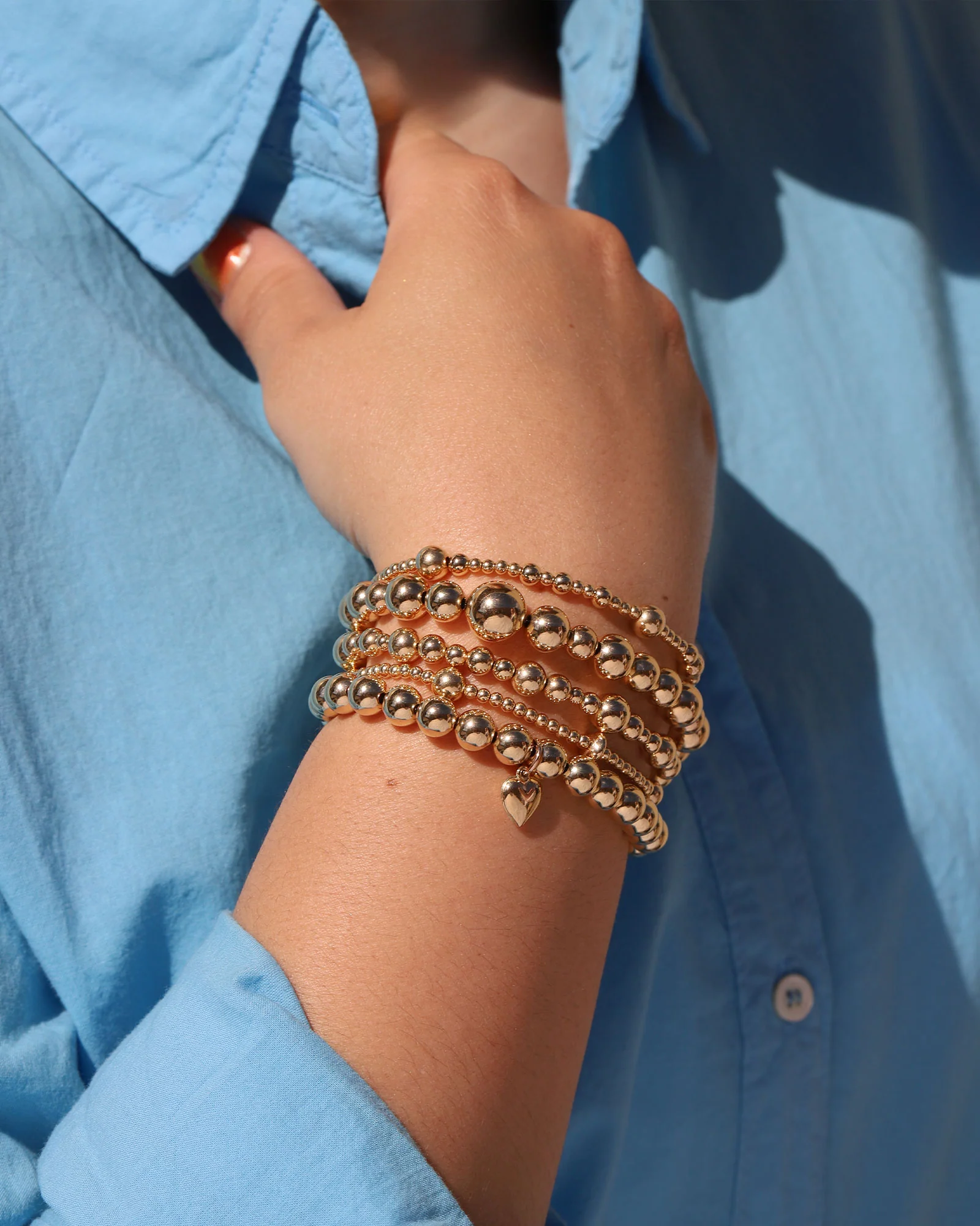 Mixed Beaded Bracelet | 6-10mm - Image 2