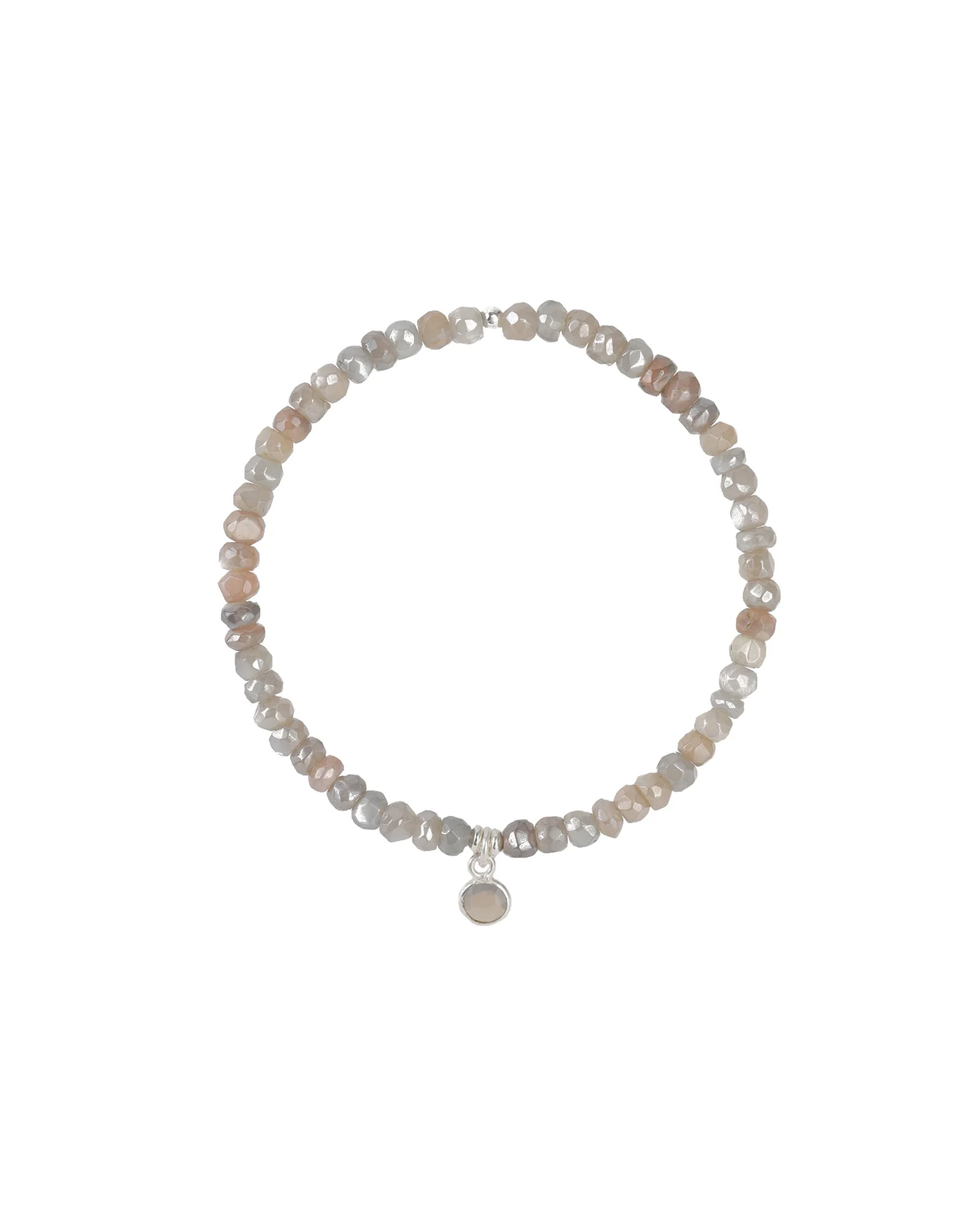 Stone Bezel Drop Bracelet | 4mm