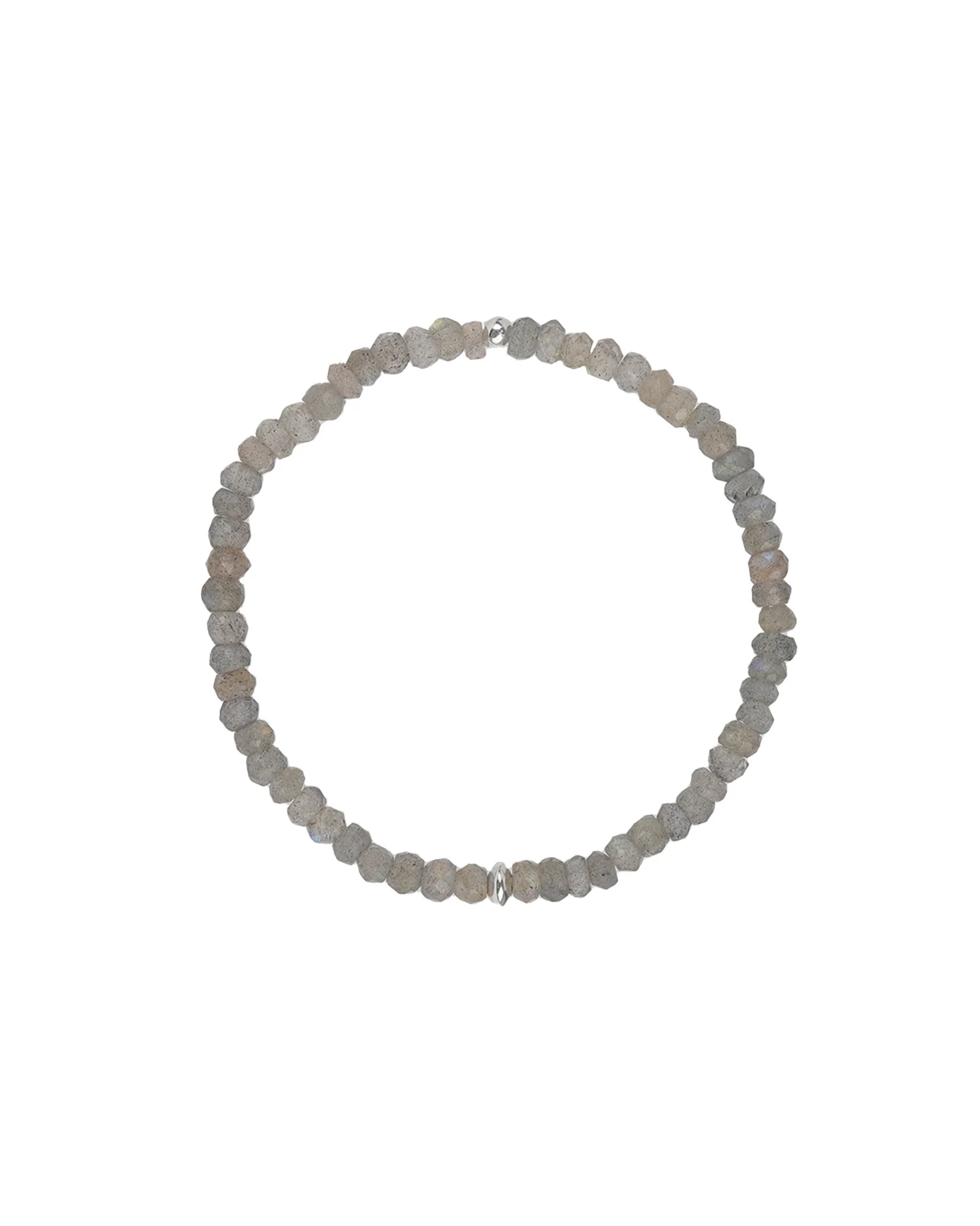 Stone Saucer Beaded Bracelet | 4mm