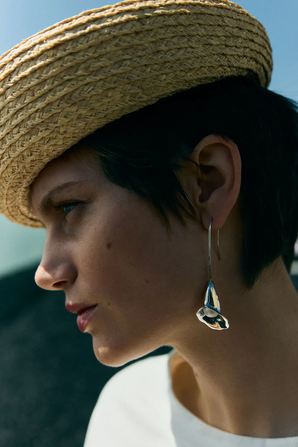 Calla Lily Drop Earrings - Image 2