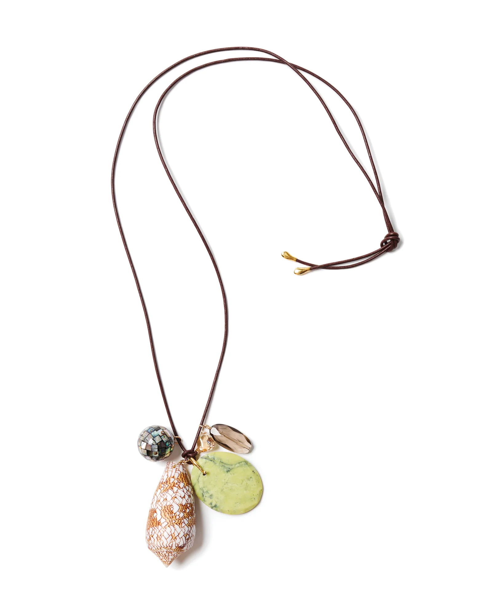 Cone Shell Charm Necklace - Image 3