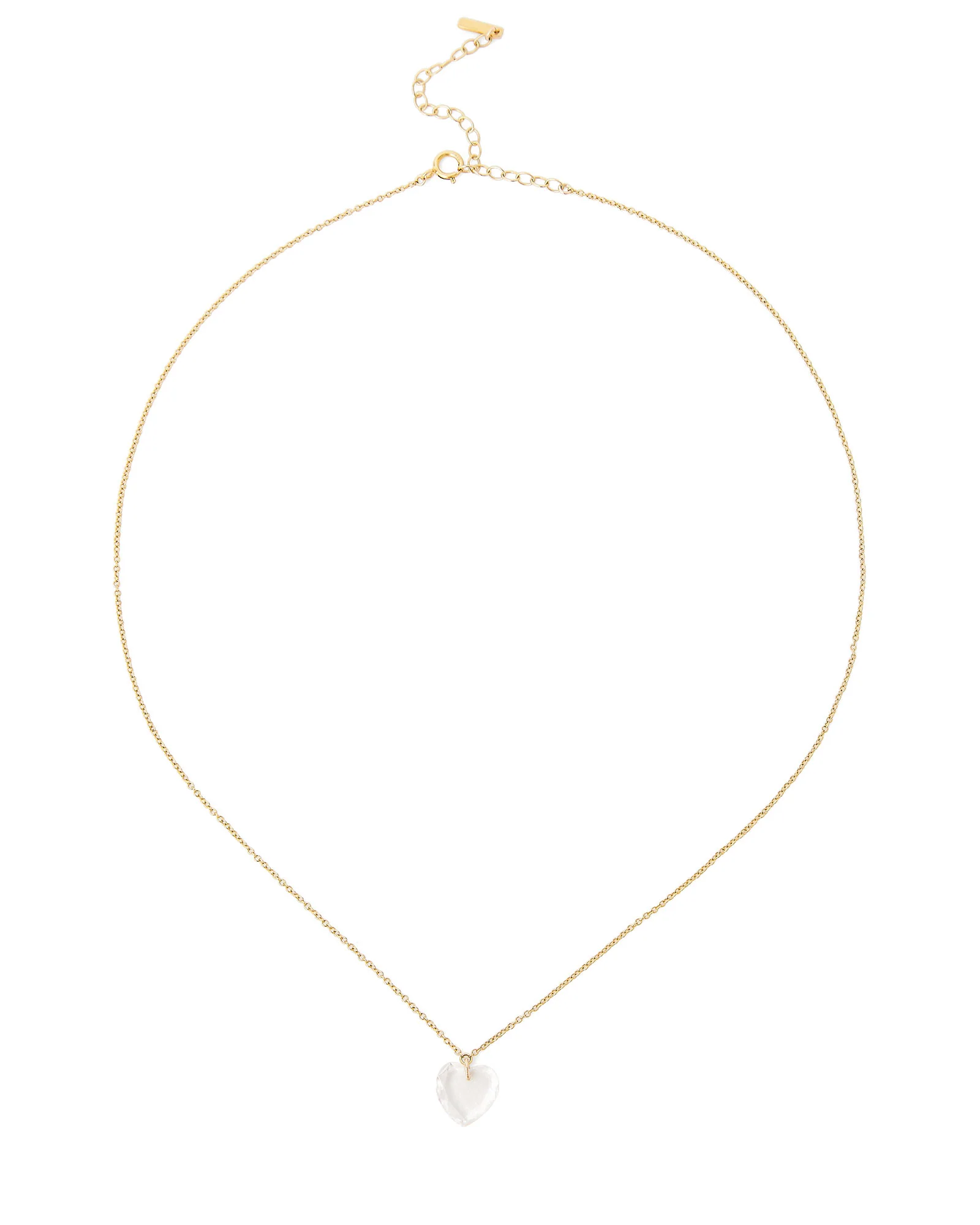 Crystal Heart Chain Necklace - Image 3