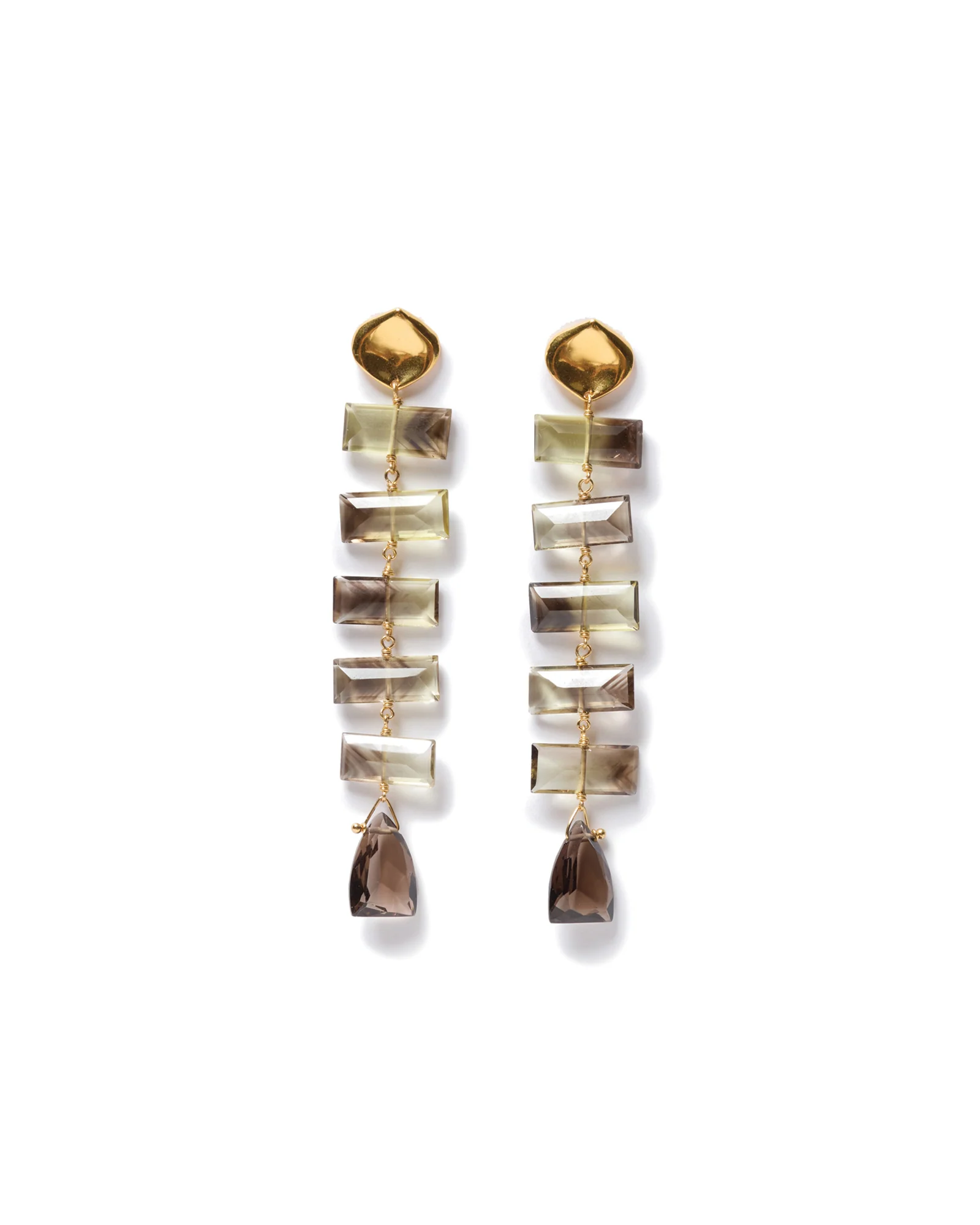 Fishbone Tiered Earrings