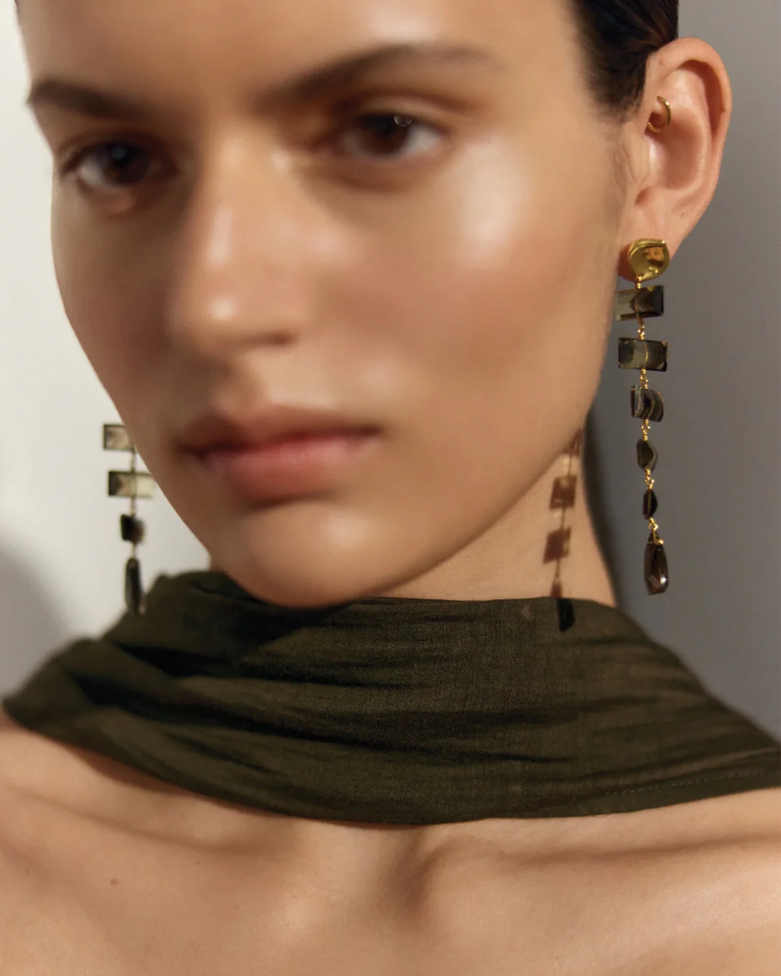 Fishbone Tiered Earrings - Image 3
