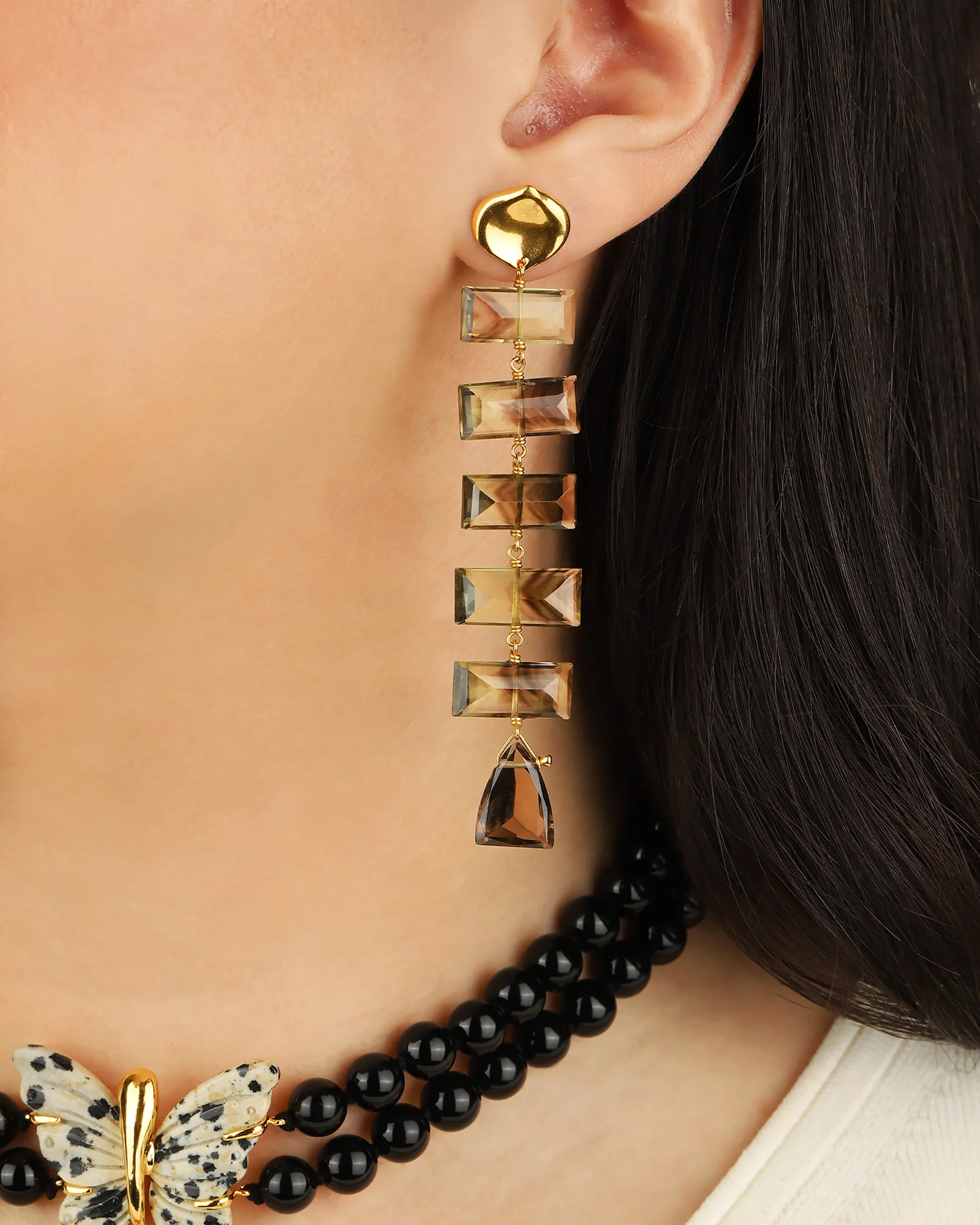 Fishbone Tiered Earrings - Image 4