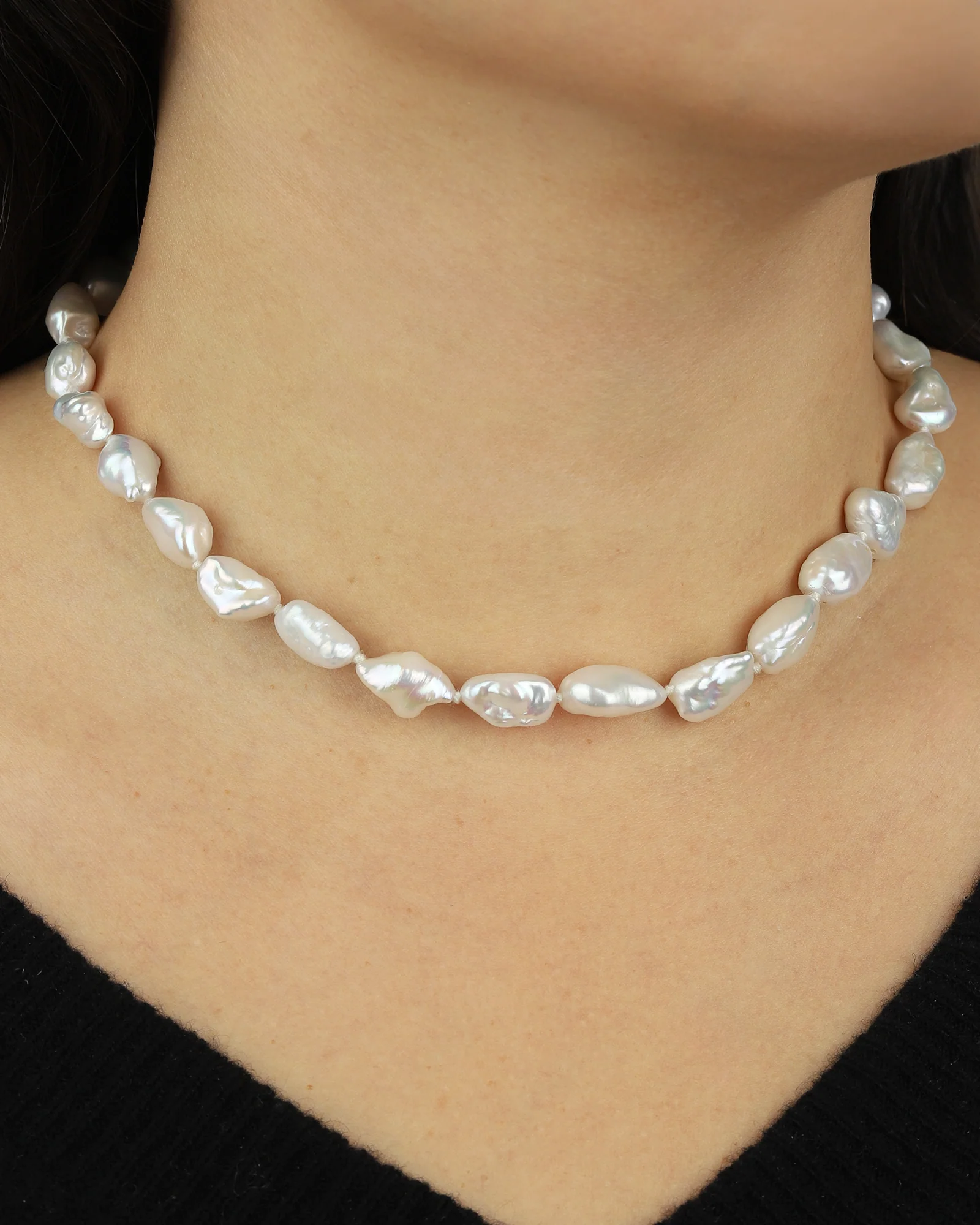 Keshi Pearl Cobra Necklace - Image 2