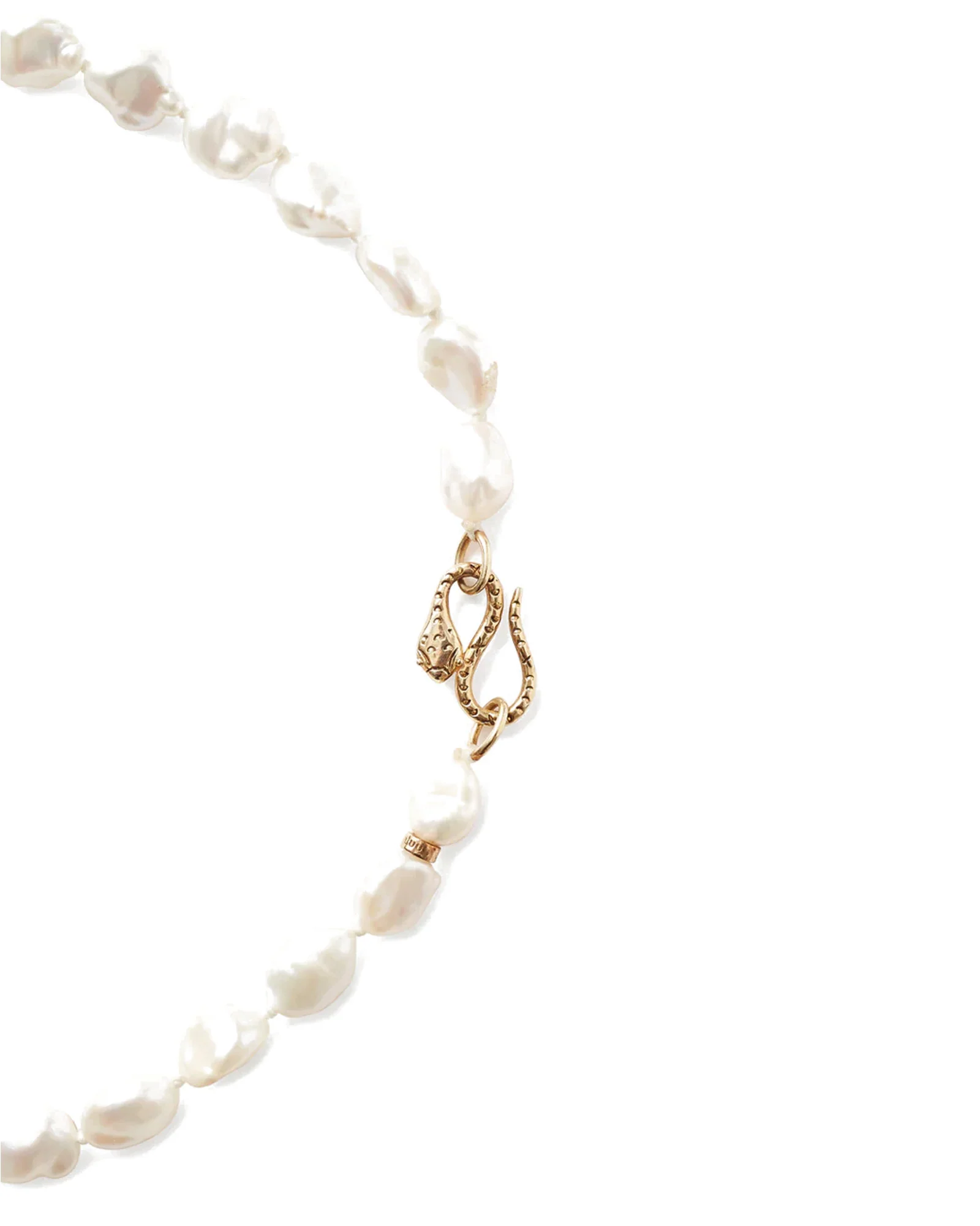 Keshi Pearl Cobra Necklace - Image 3