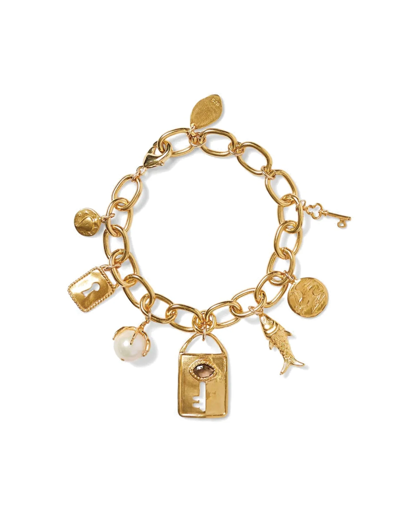 Lock and Key Charm Bracelet