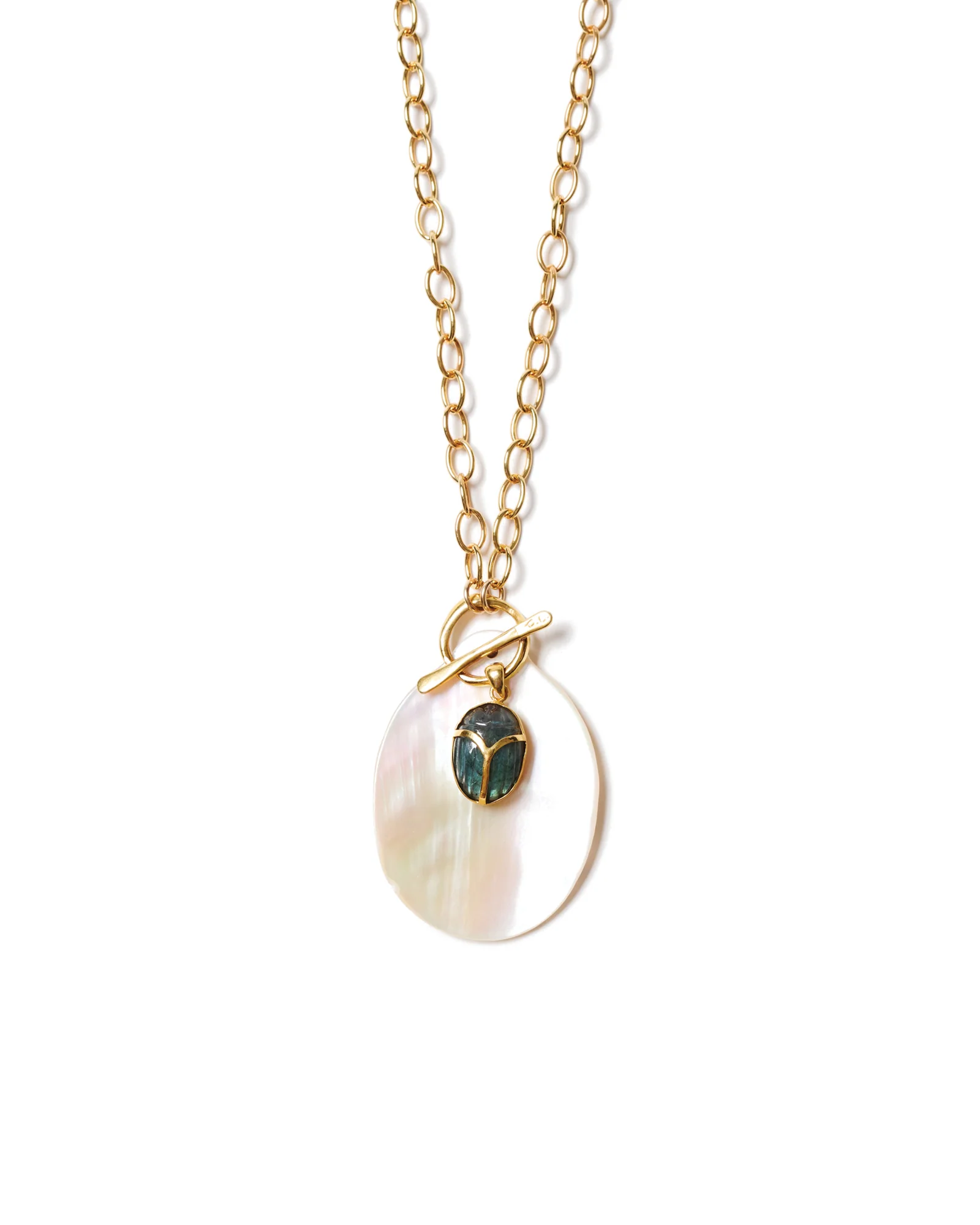 Scarab Toggle Necklace