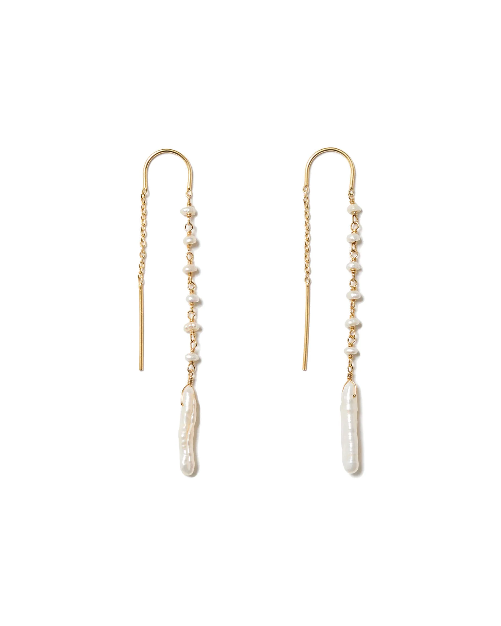 Drip Thread Thru Earrings