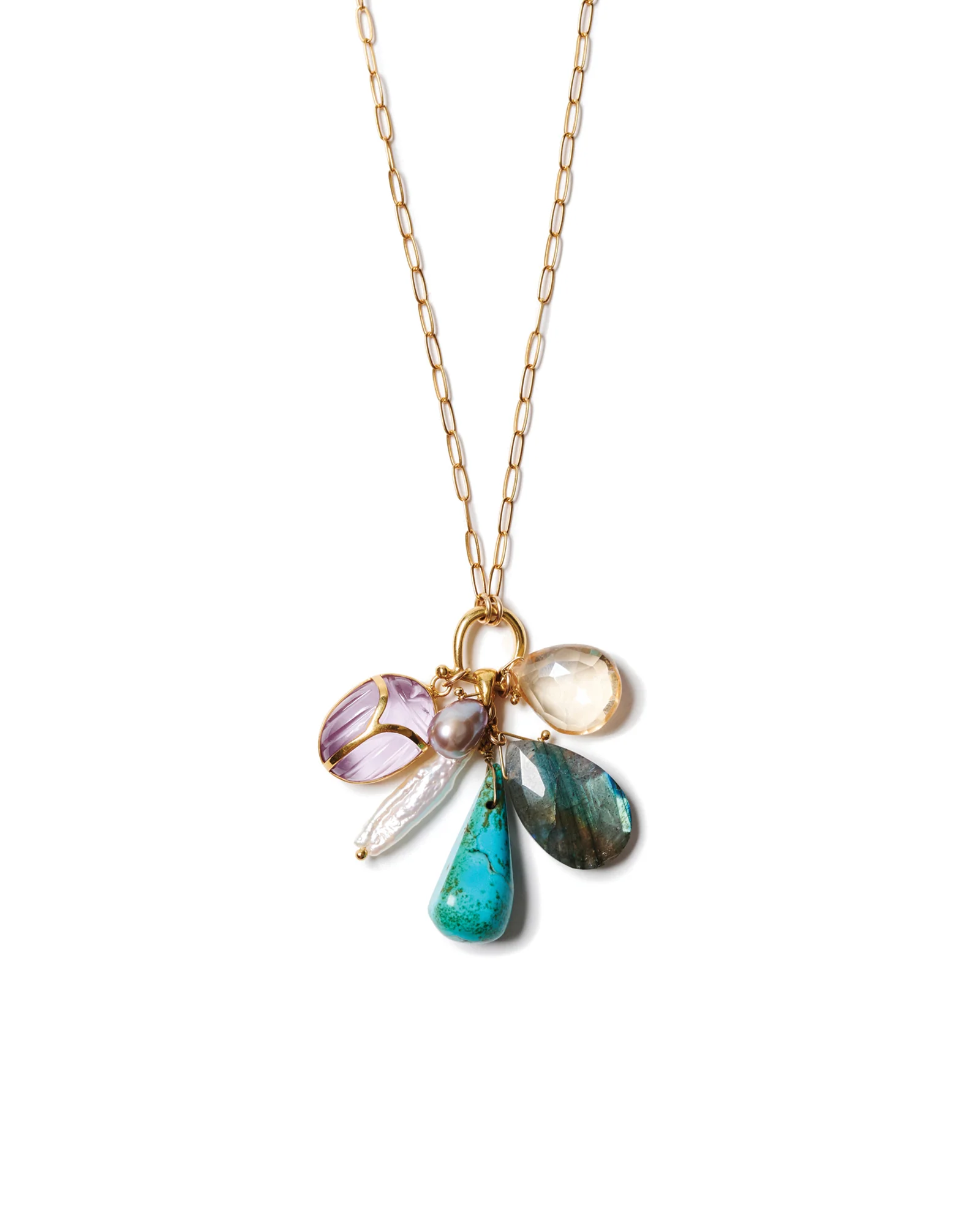 Scarab Charm Necklace