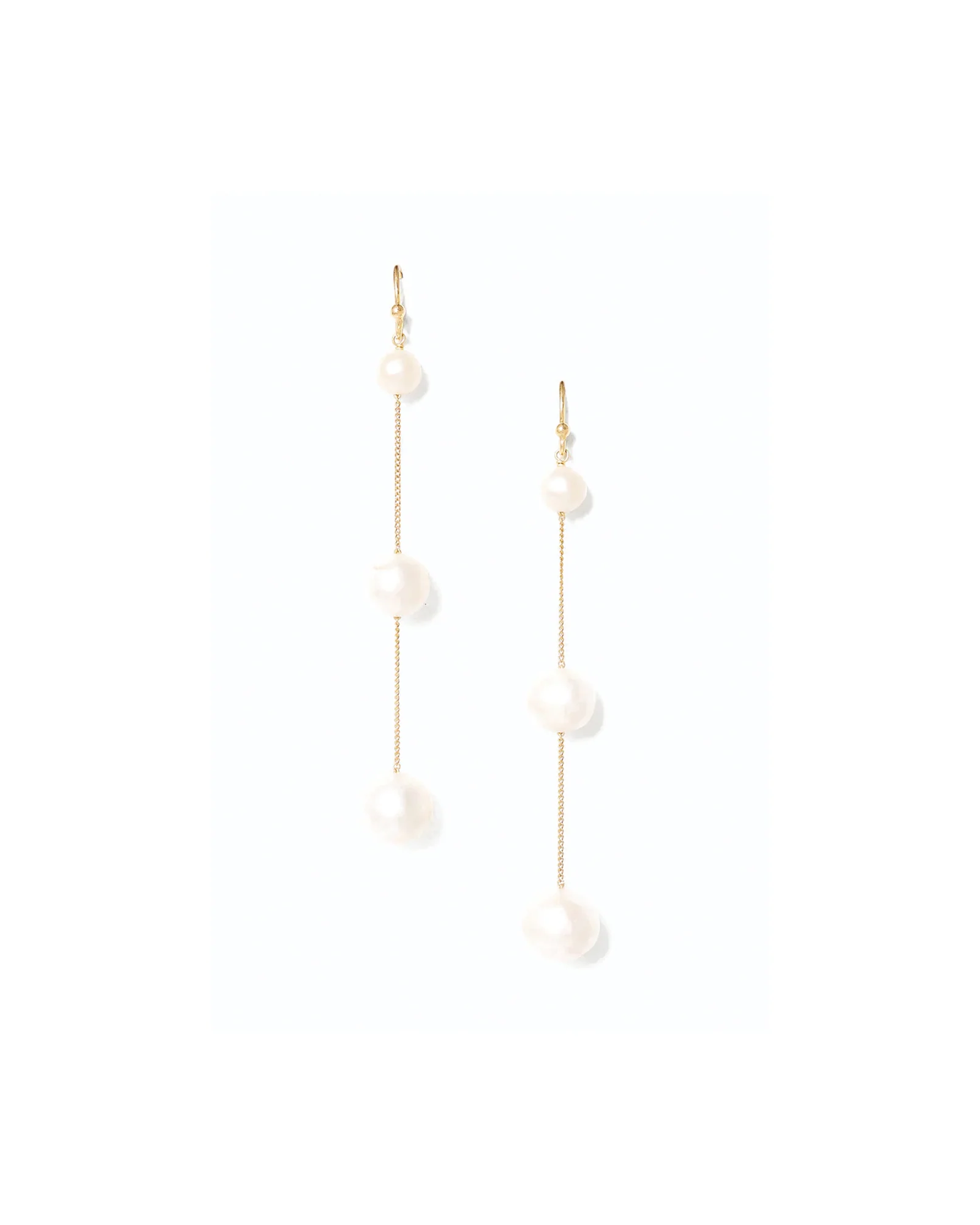 Tiered Floating Pearl Earrings