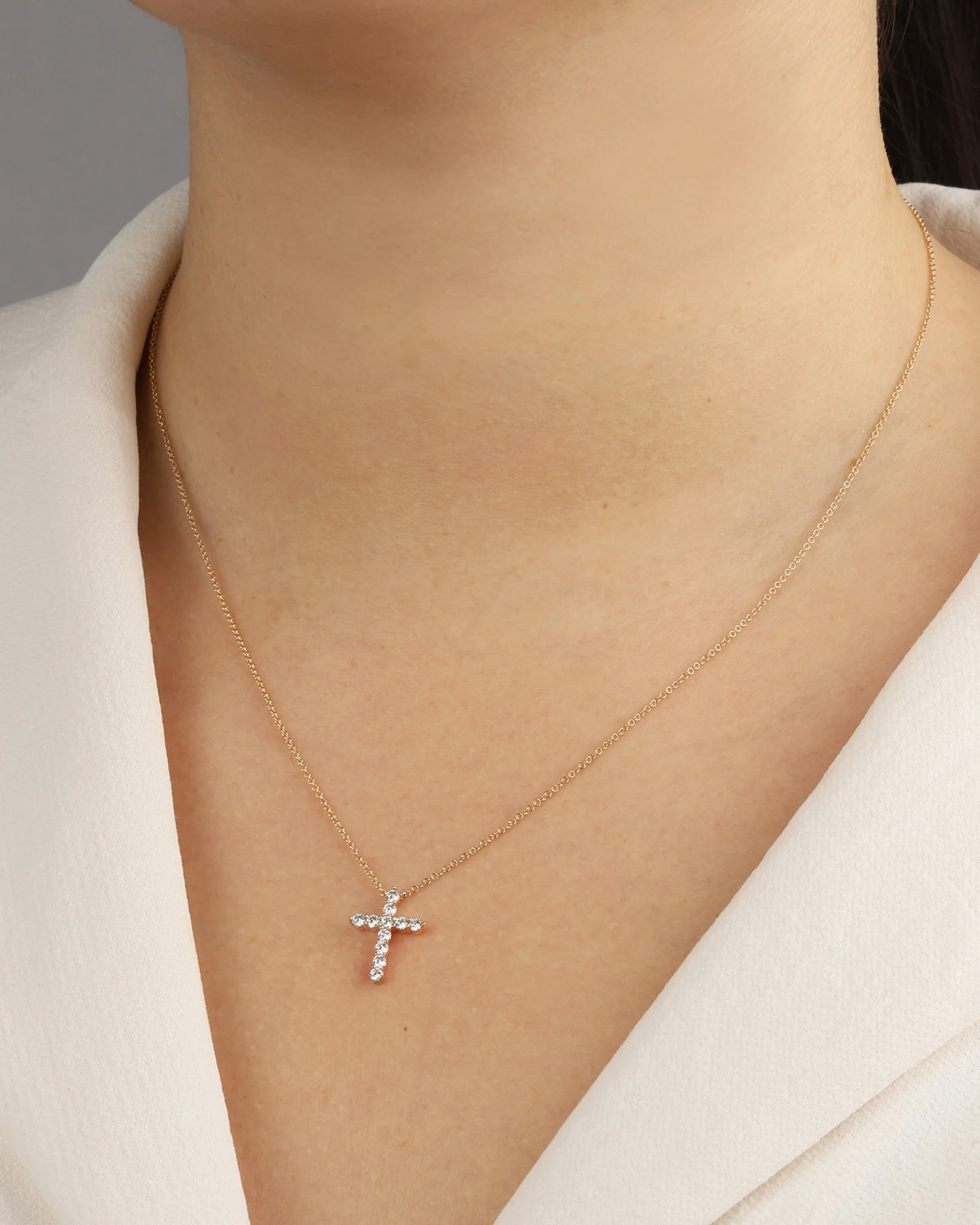 Cross Diamond Necklace - Image 2