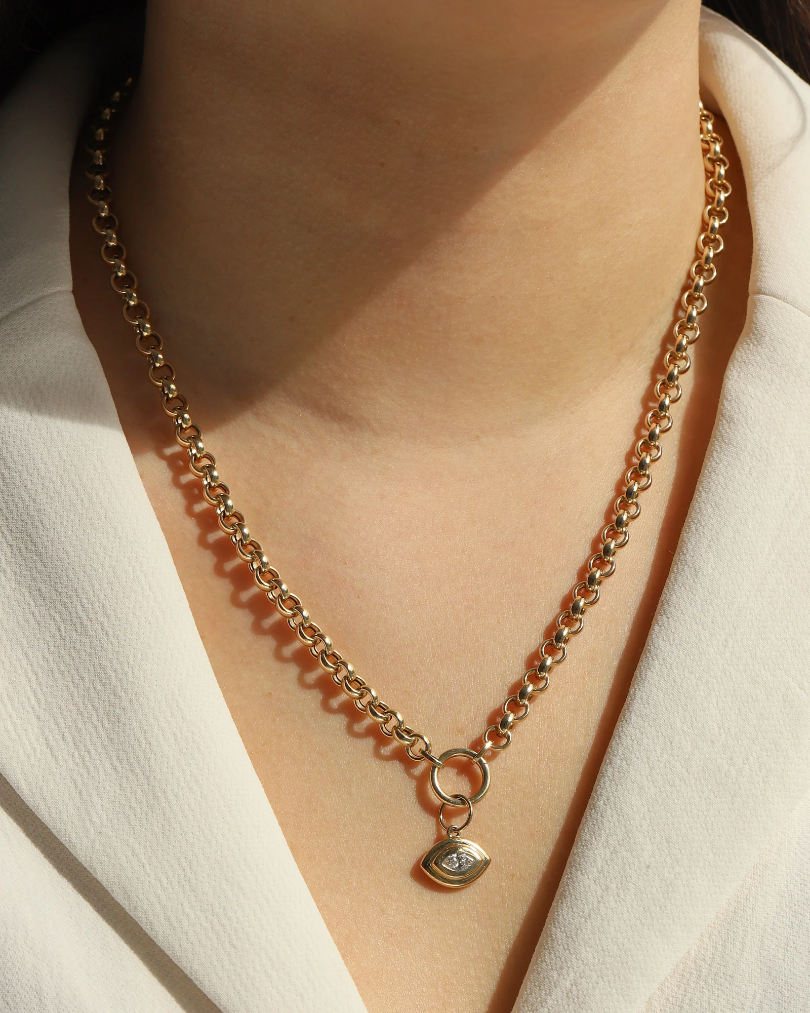 Evil Eye Marquise Charm - Image 2