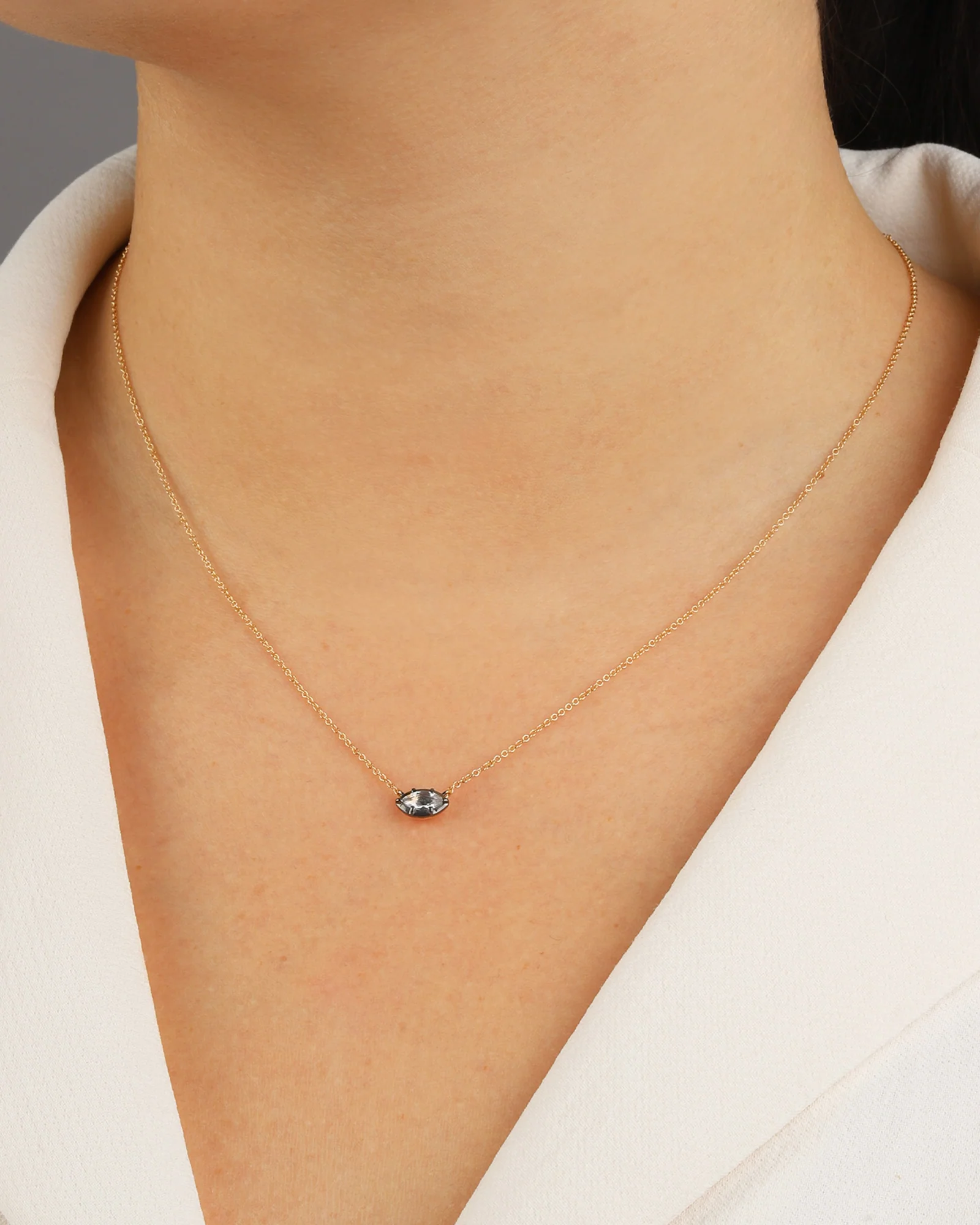 Evil Eye Marquise Necklace - Image 2