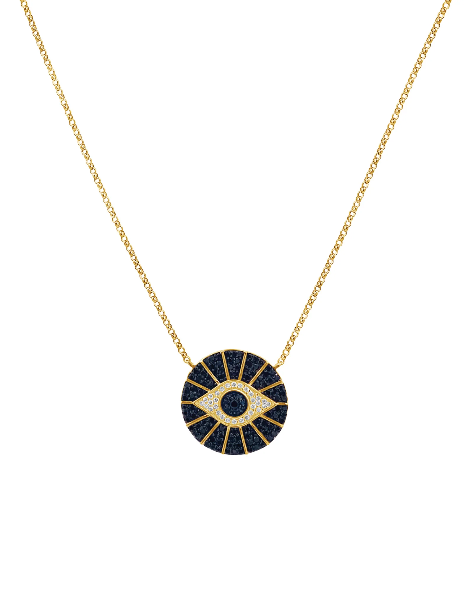 Evil Eye Sunburst Necklace