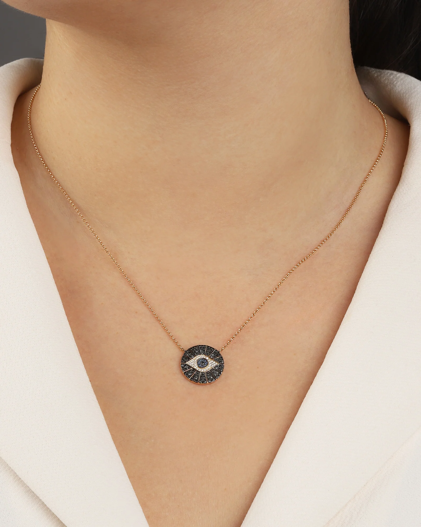 Evil Eye Sunburst Necklace - Image 2