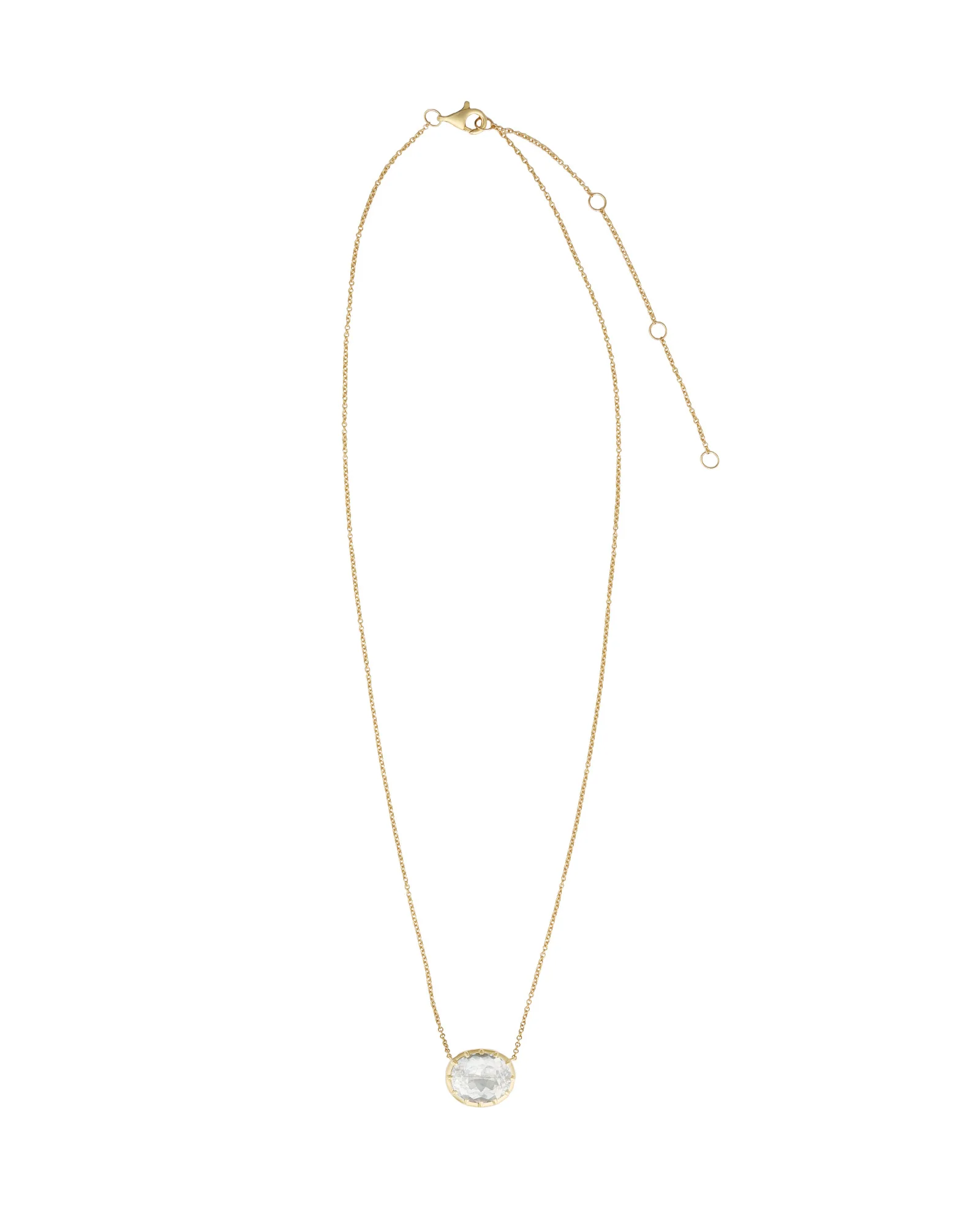 East-West Oval Stone Necklace - Image 3