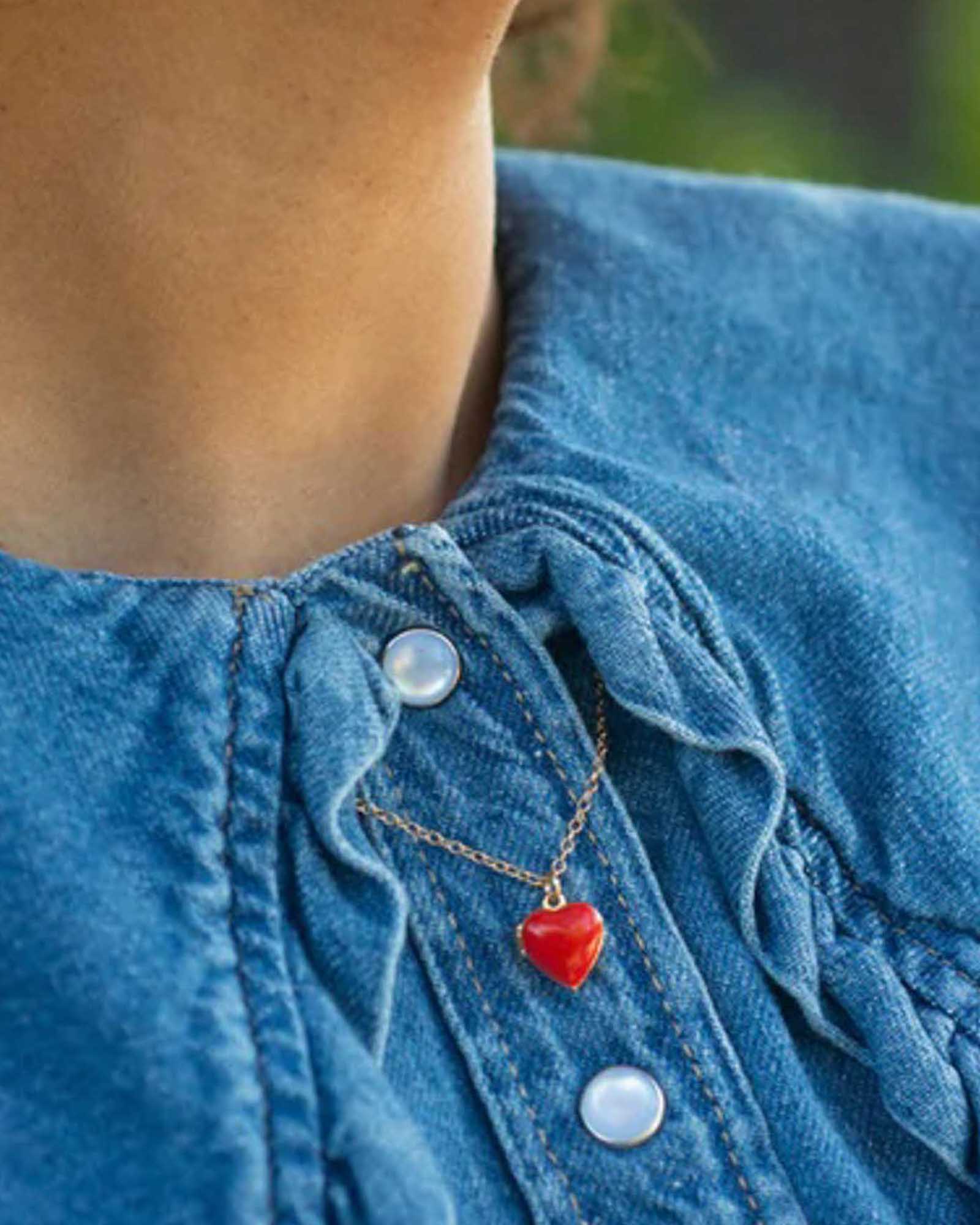 Enamel Heart Locket - Image 3