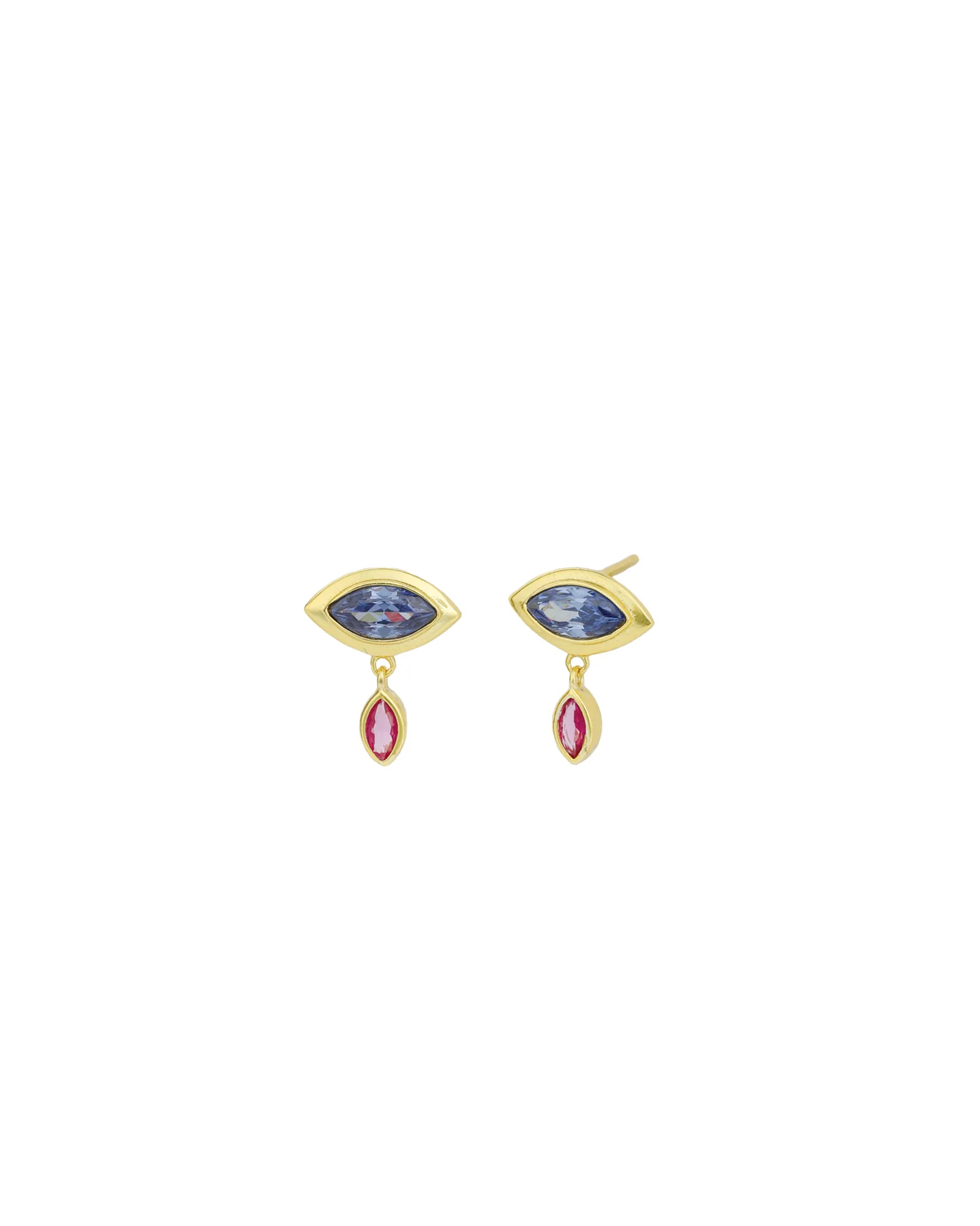Evil Eye Marquise Drop Studs