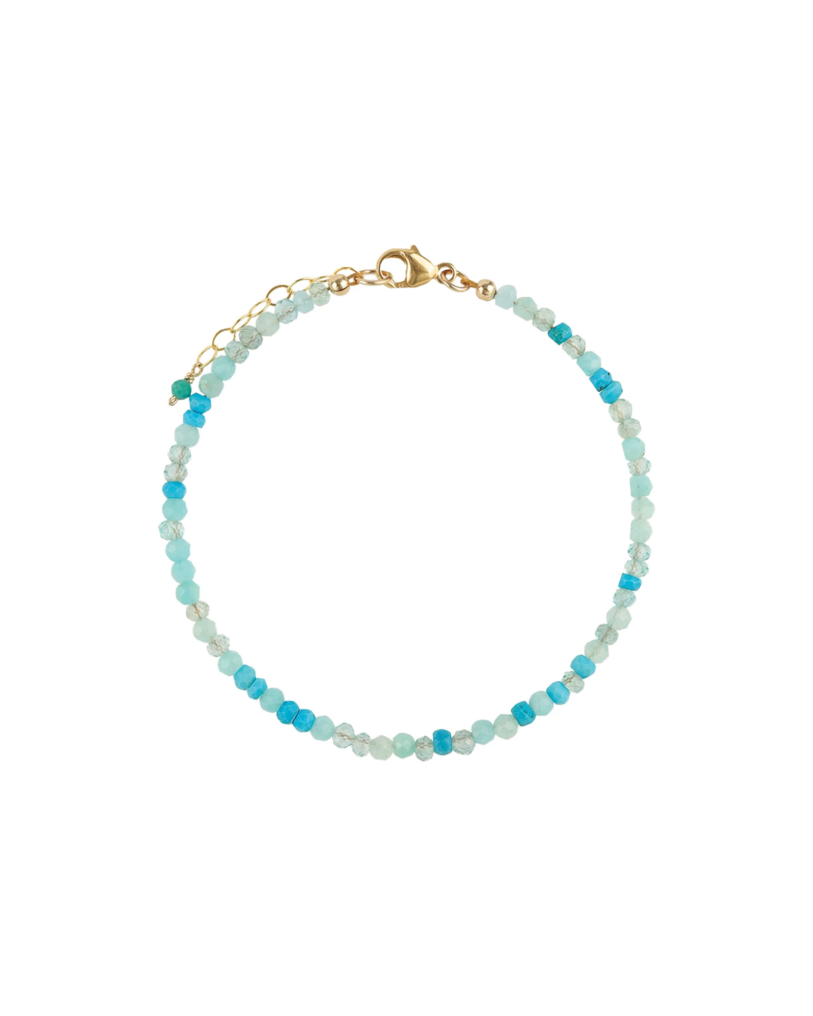 Blue Mix Stone Bracelet | 2-3mm