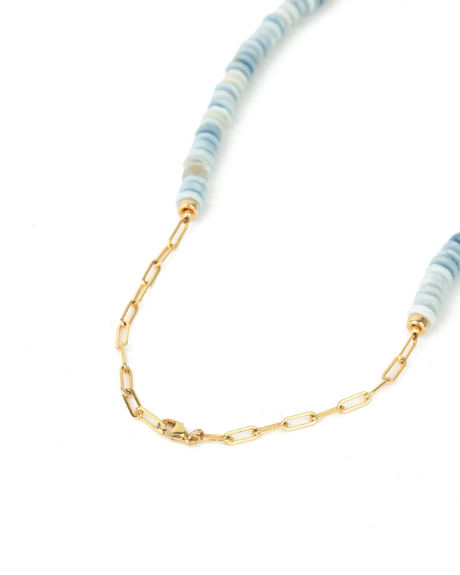 Denim Opal Heishi Miyuki Necklace | 6.5mm - Image 3