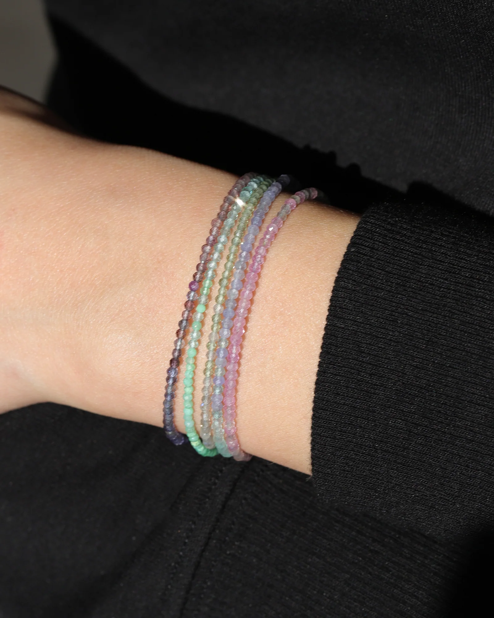 Five Wrap Multi Stone Bracelet | 2mm - Image 2