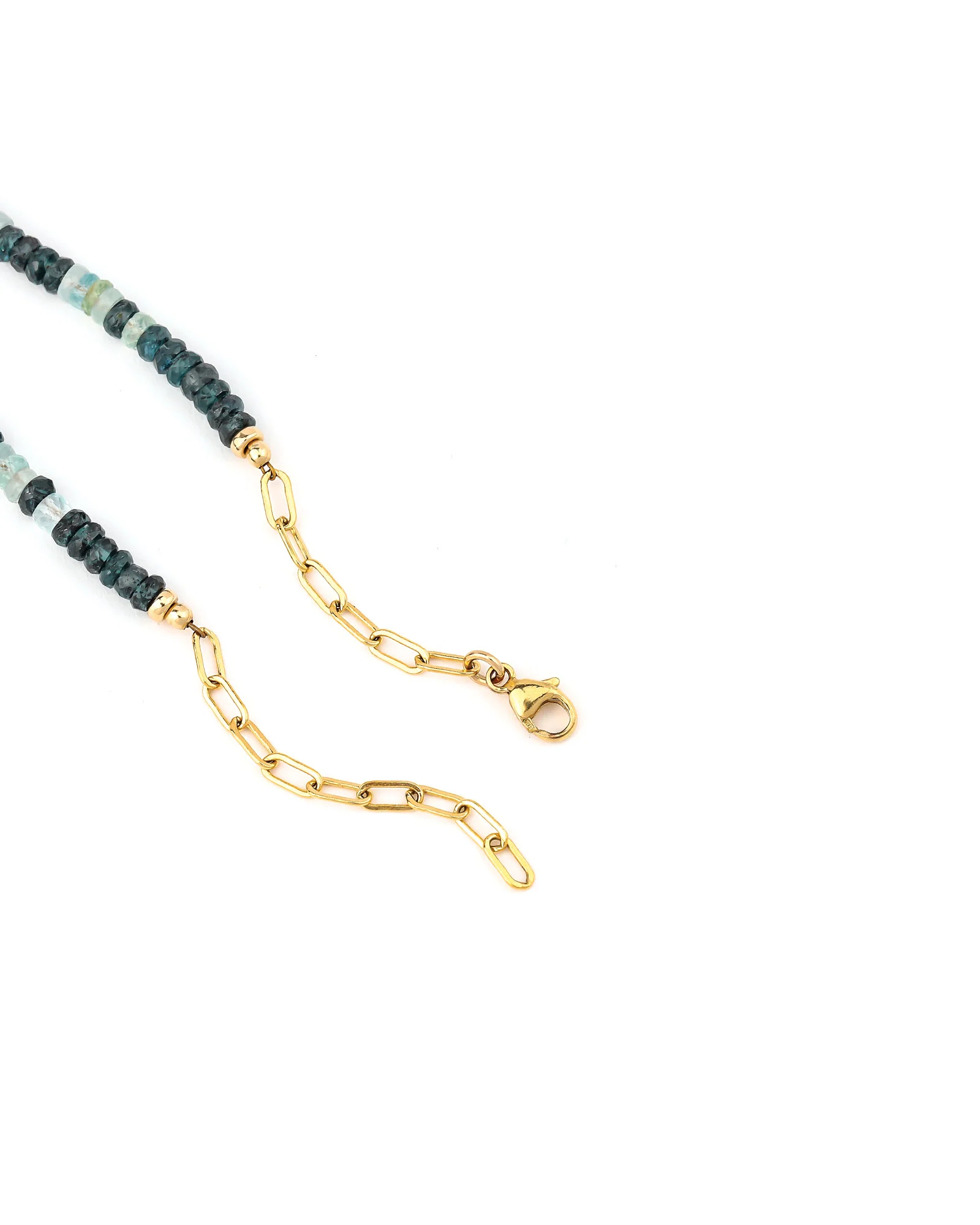 Kyanite Mix Graduated Stone Necklace - Image 3