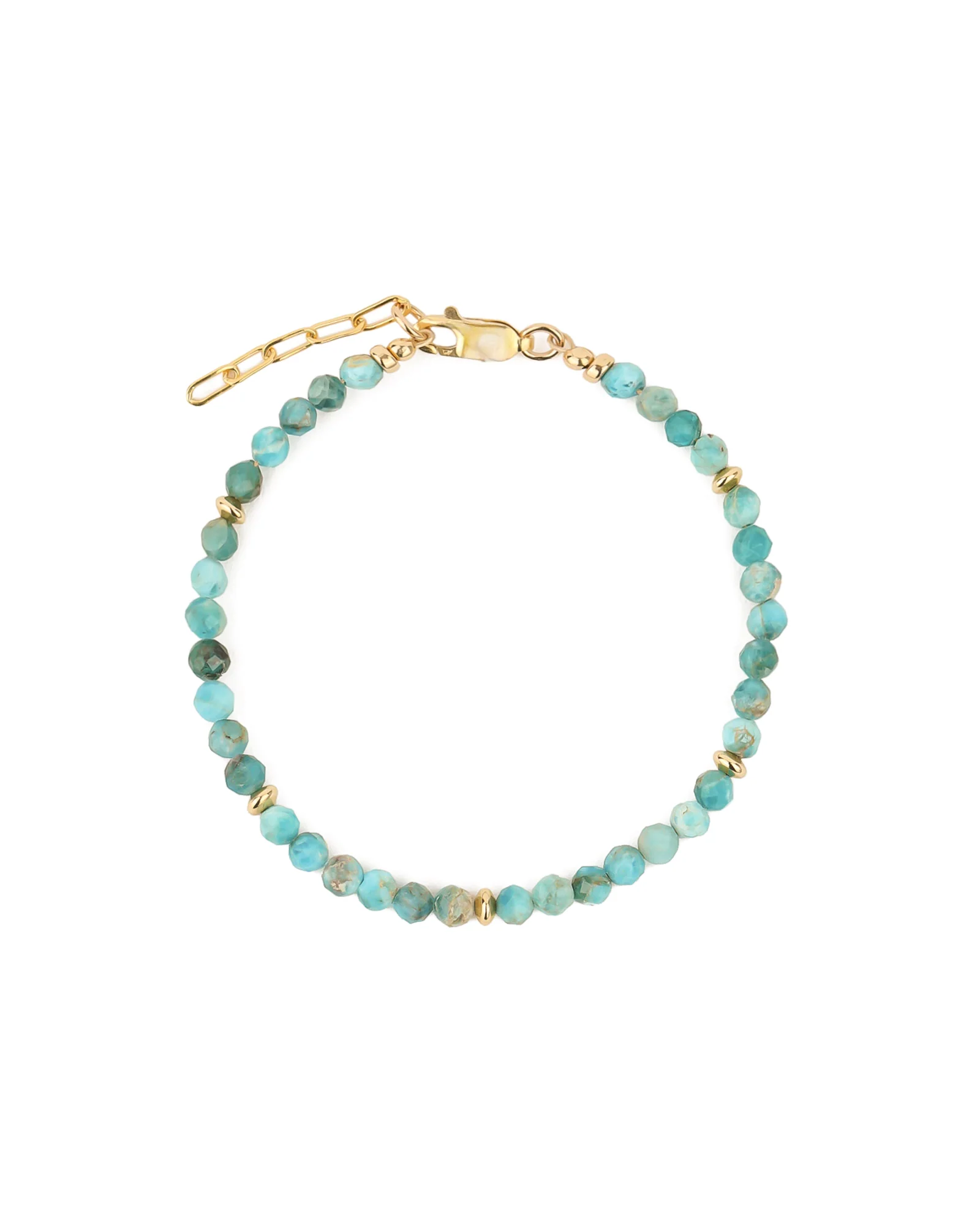 Mix Stone Saucer Bracelet | 4mm