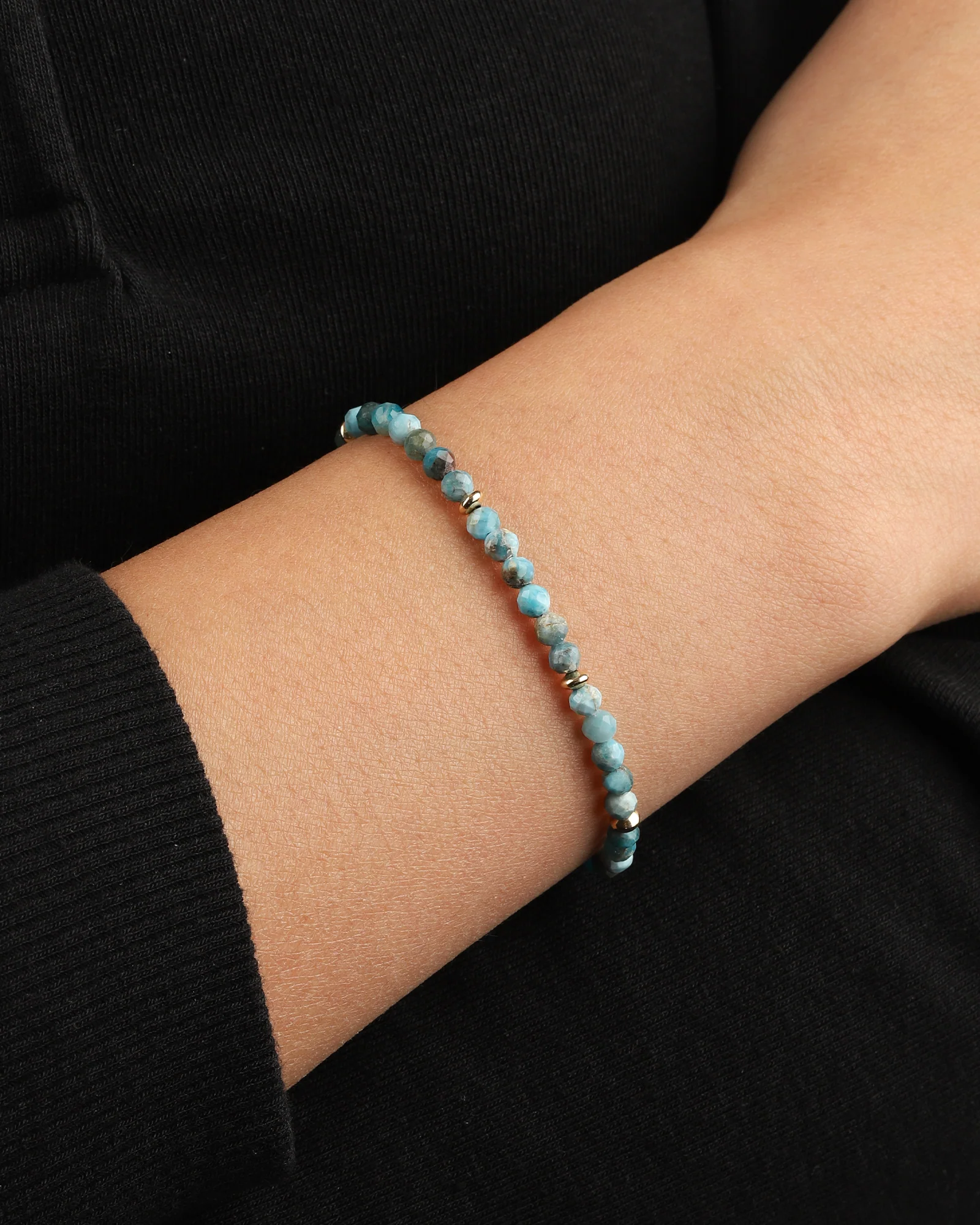 Mix Stone Saucer Bracelet | 4mm - Image 3