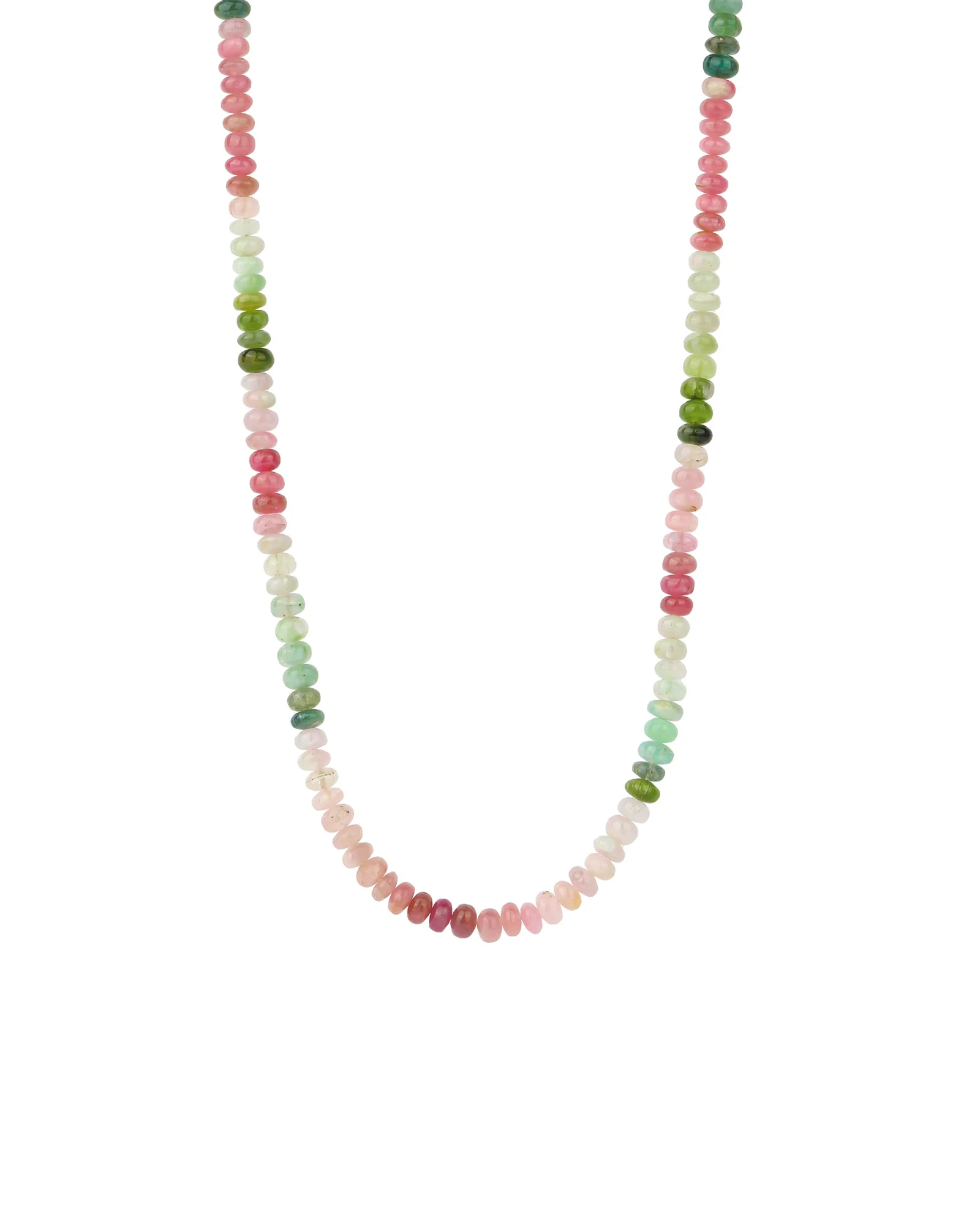 Mix Tourmaline Beaded Necklace | 6mm
