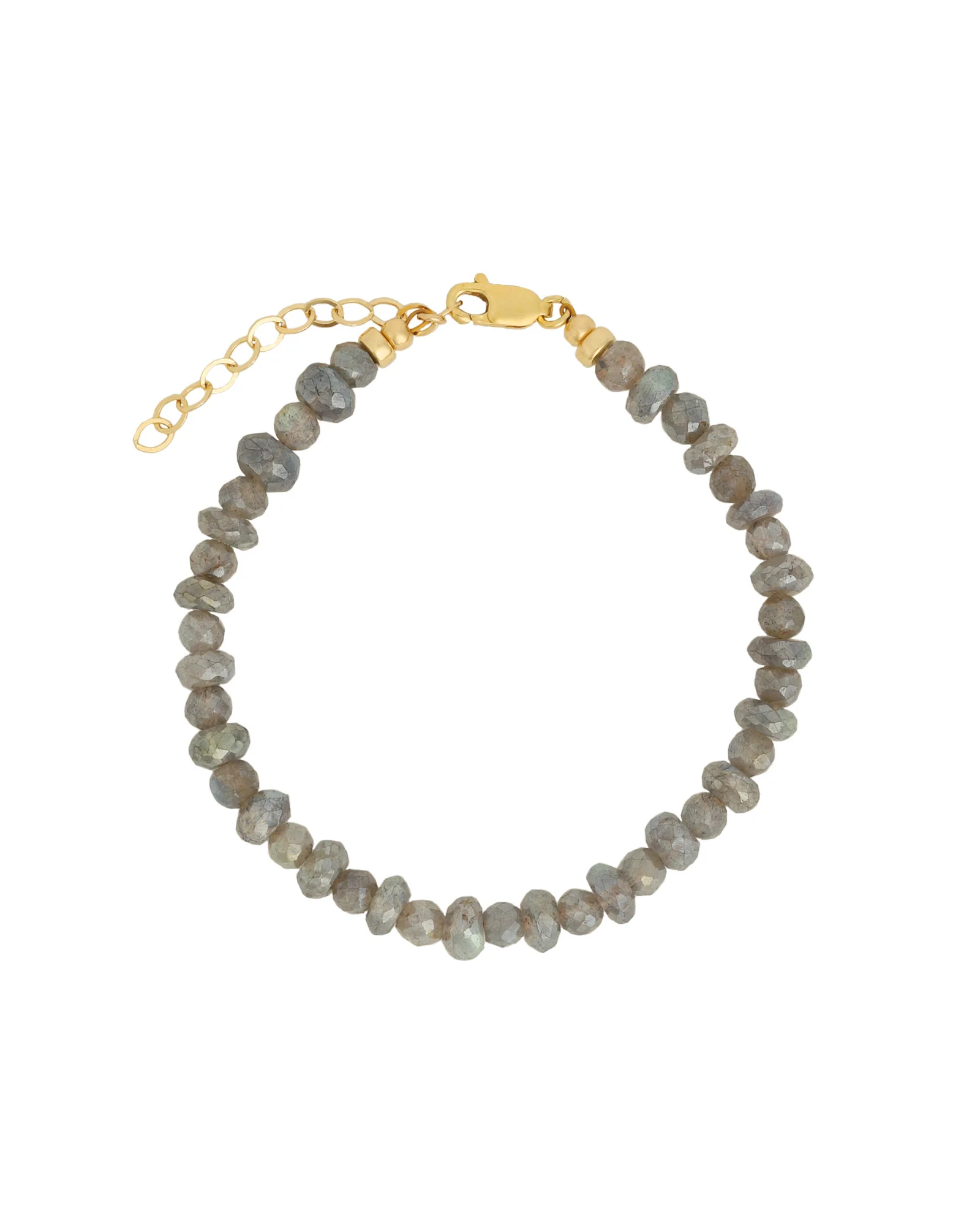 Mixed Labradorite Faceted Bracelet