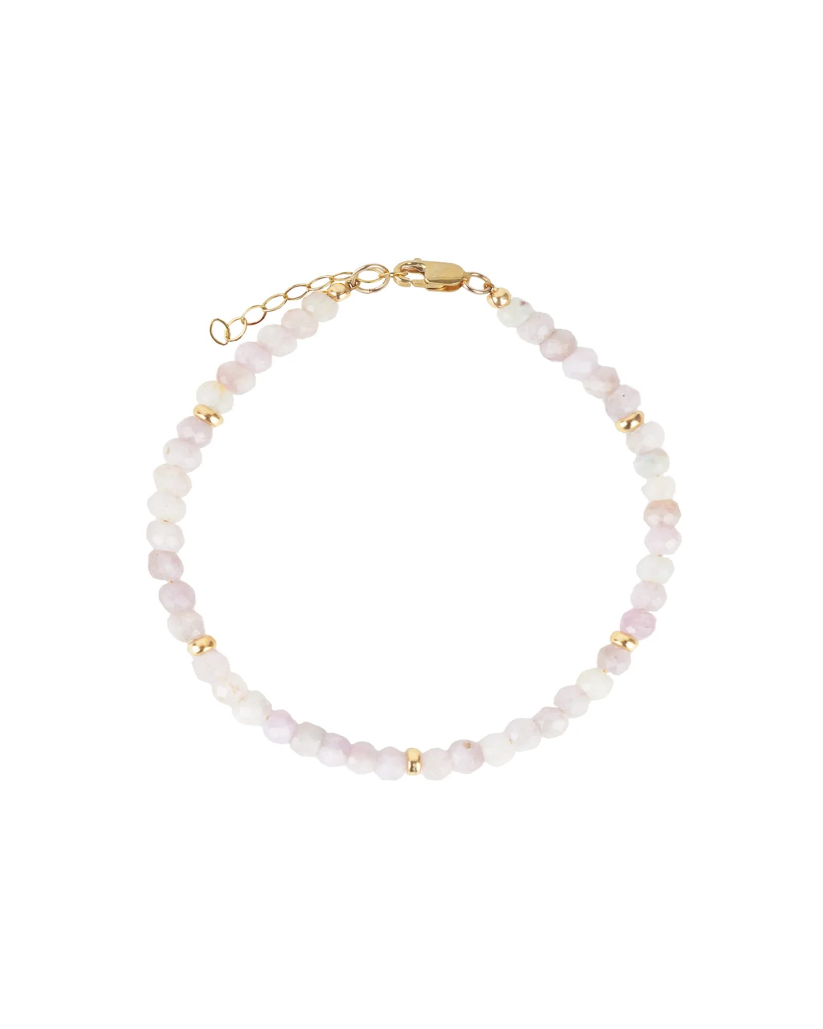 Kunzite Beaded Bracelet | 4mm