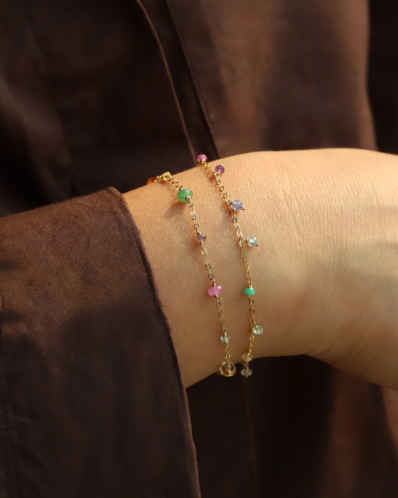 Shaker Mixed Stone Bracelet - Image 2