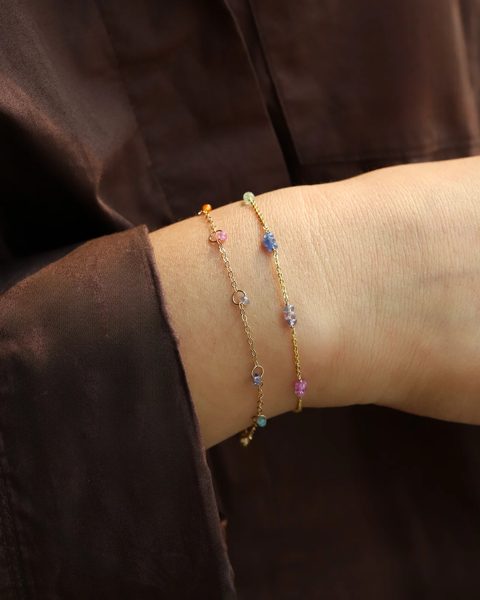 Trio Station Stone Bracelet - Image 4