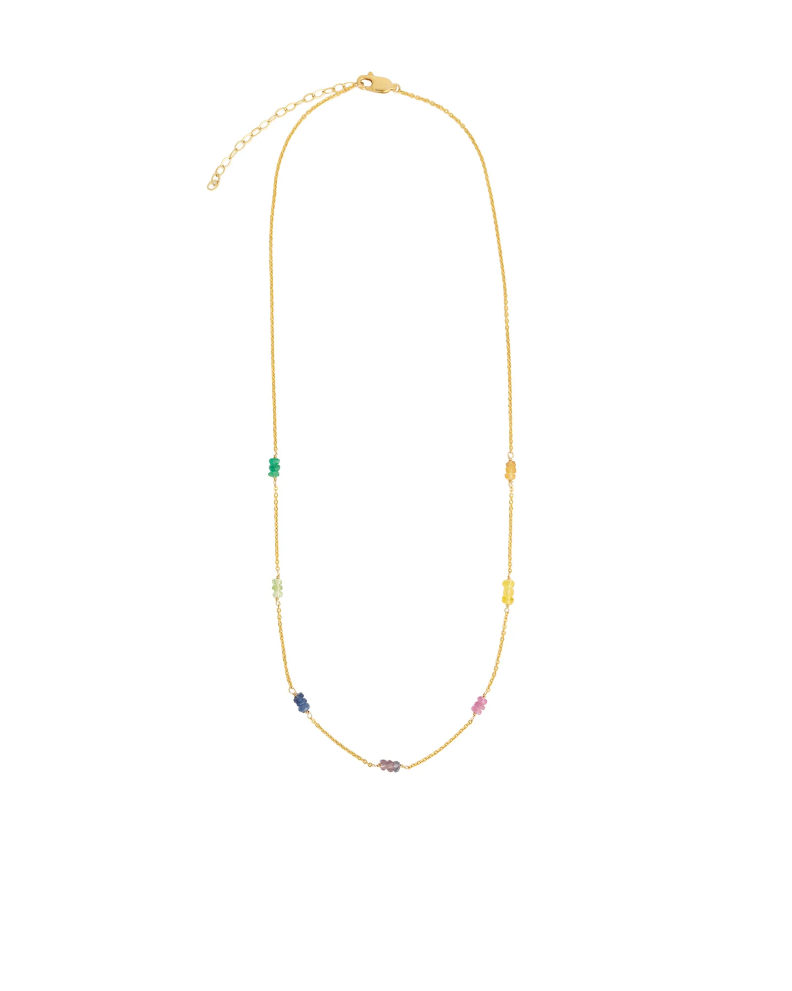 Three Stone Station Necklace - Image 3