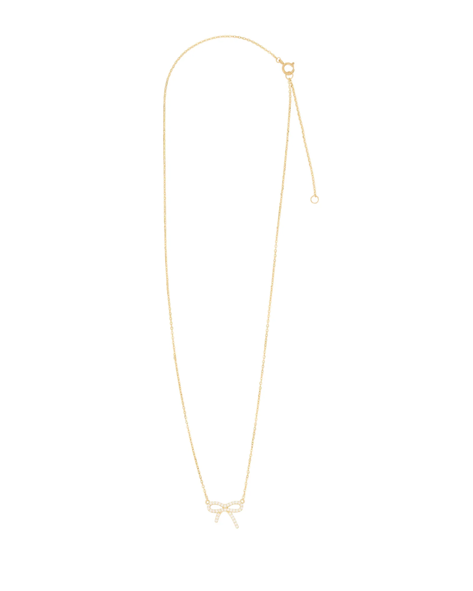 Bow Pavé Necklace - Image 3