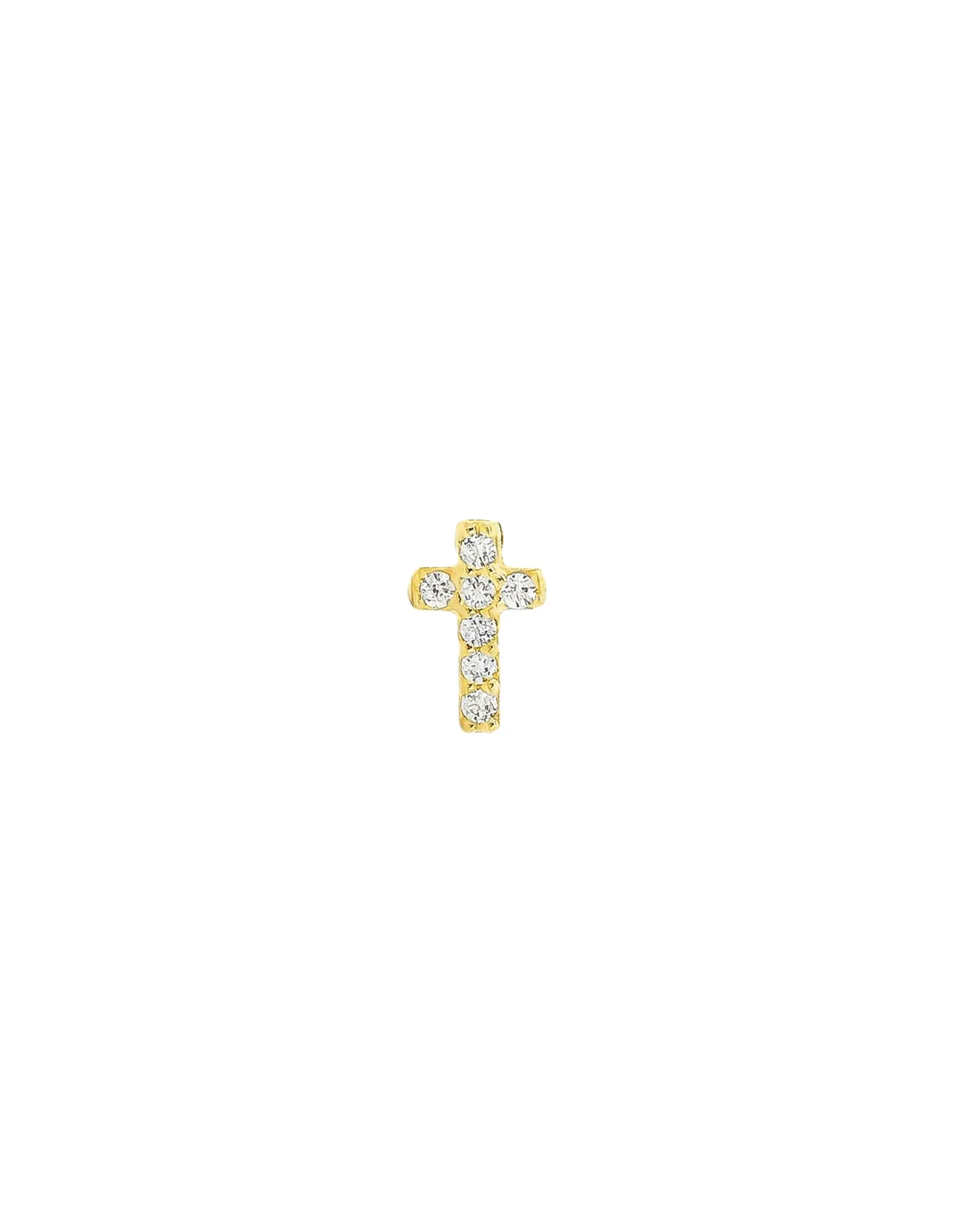 Cross CZ Cartilage Stud - Image 3