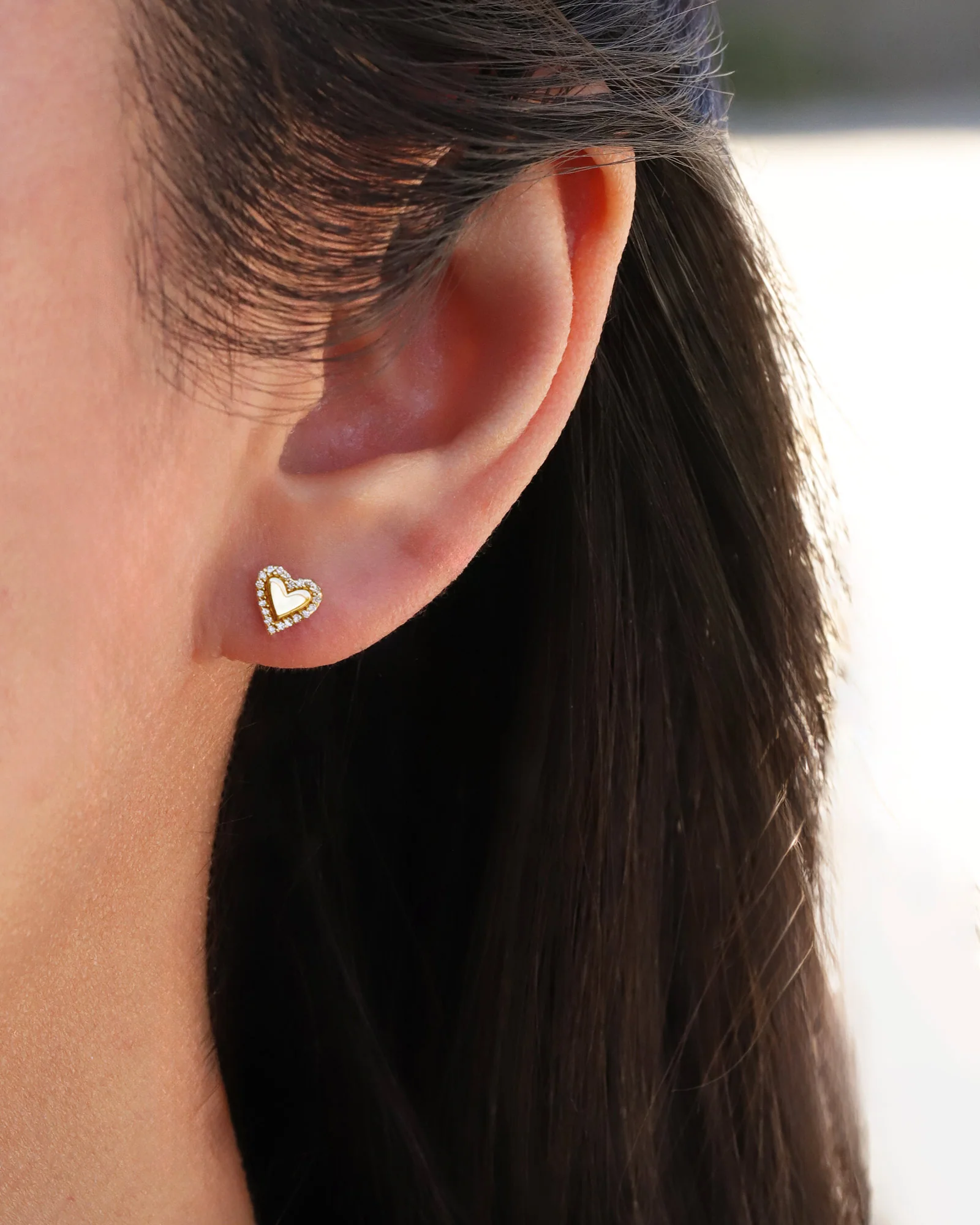 Heart Halo Studs - Image 2