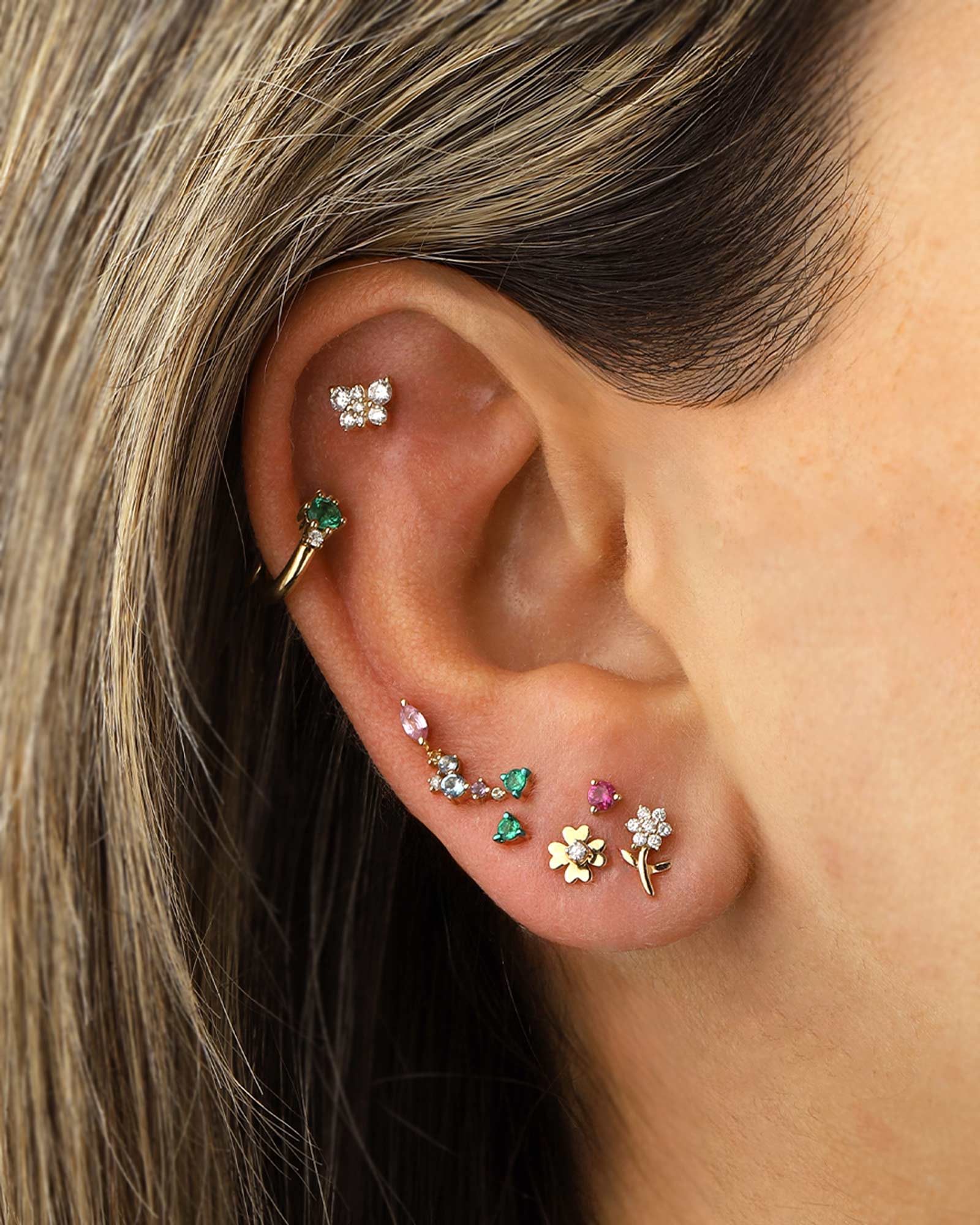 Pavé Butterfly Studs - Image 2