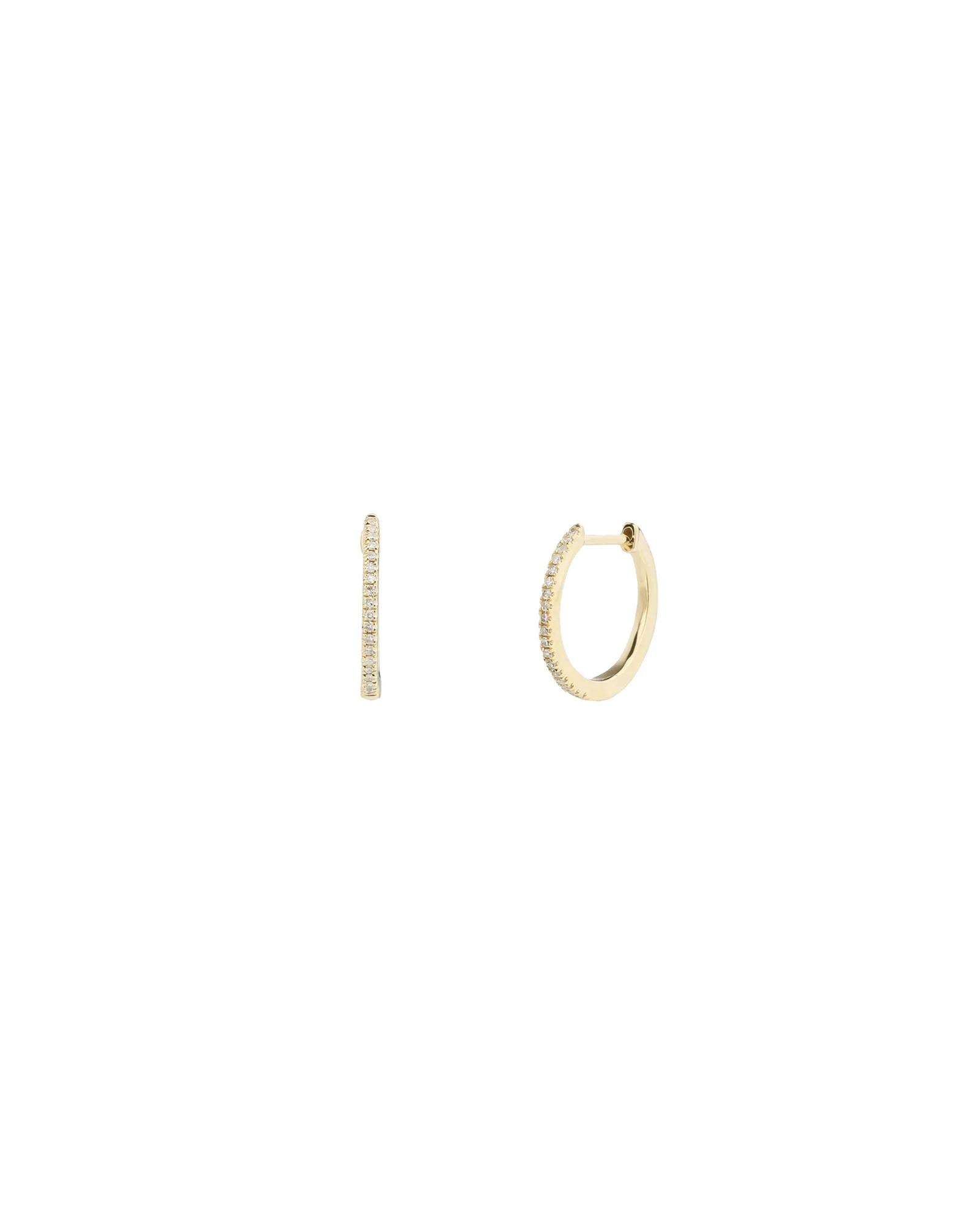 Pavé Huggies | 12mm
